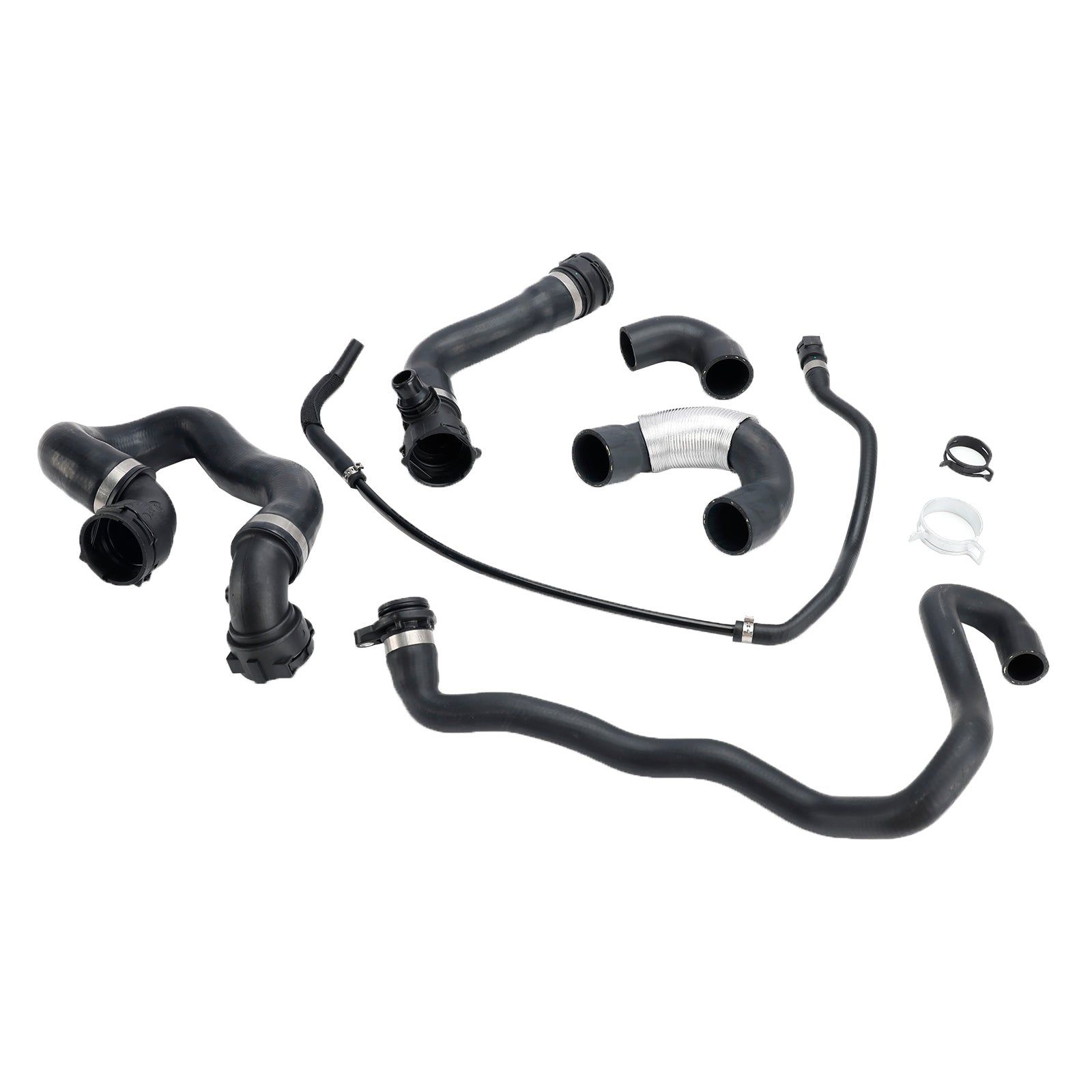 Kit de manguera de agua refrigerante para radiador, 6 uds., para BMW 135i 335i 335xi 2007-2010