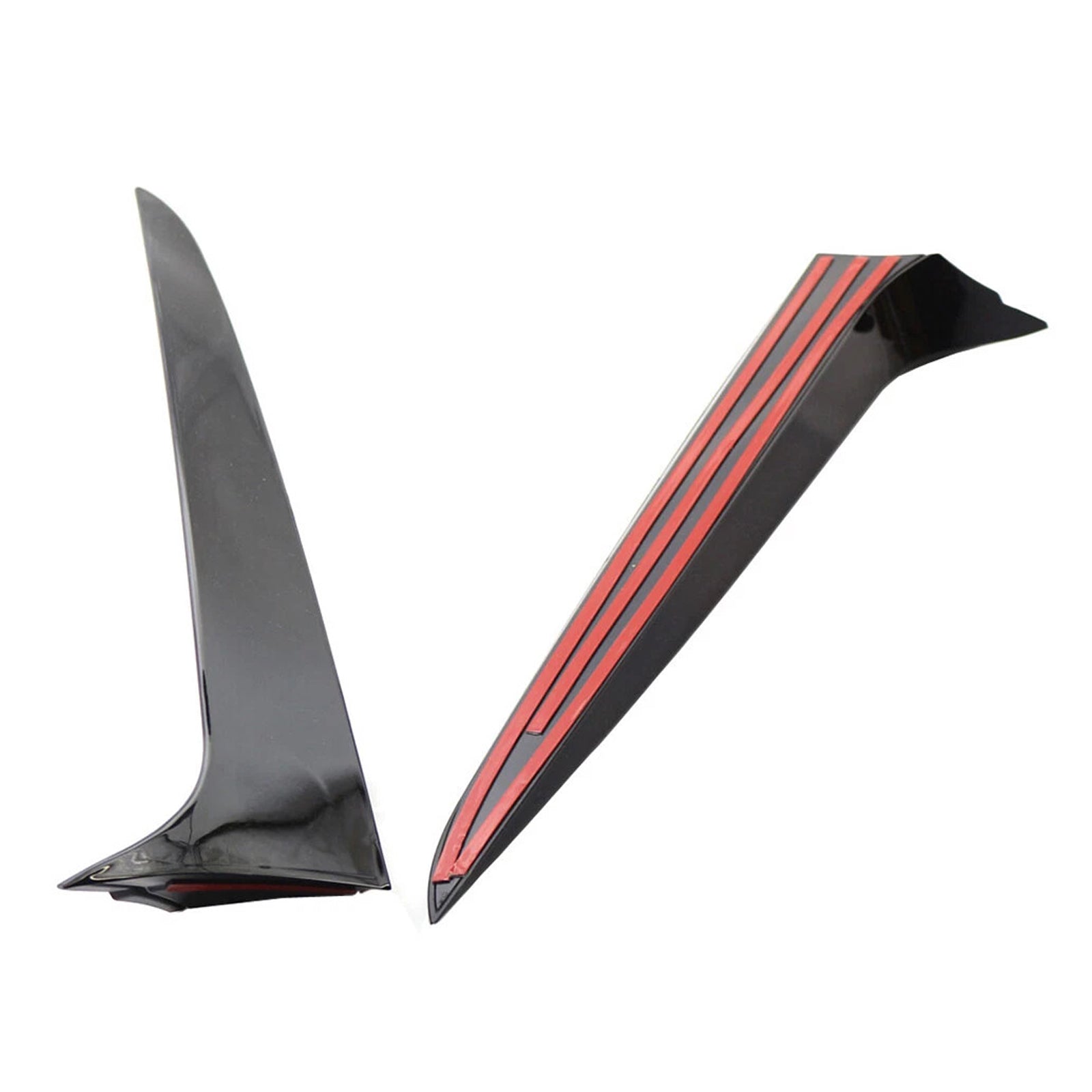 Paire de becquets latéraux de lunette arrière noir brillant pour BMW X3 F25 2011-2017
