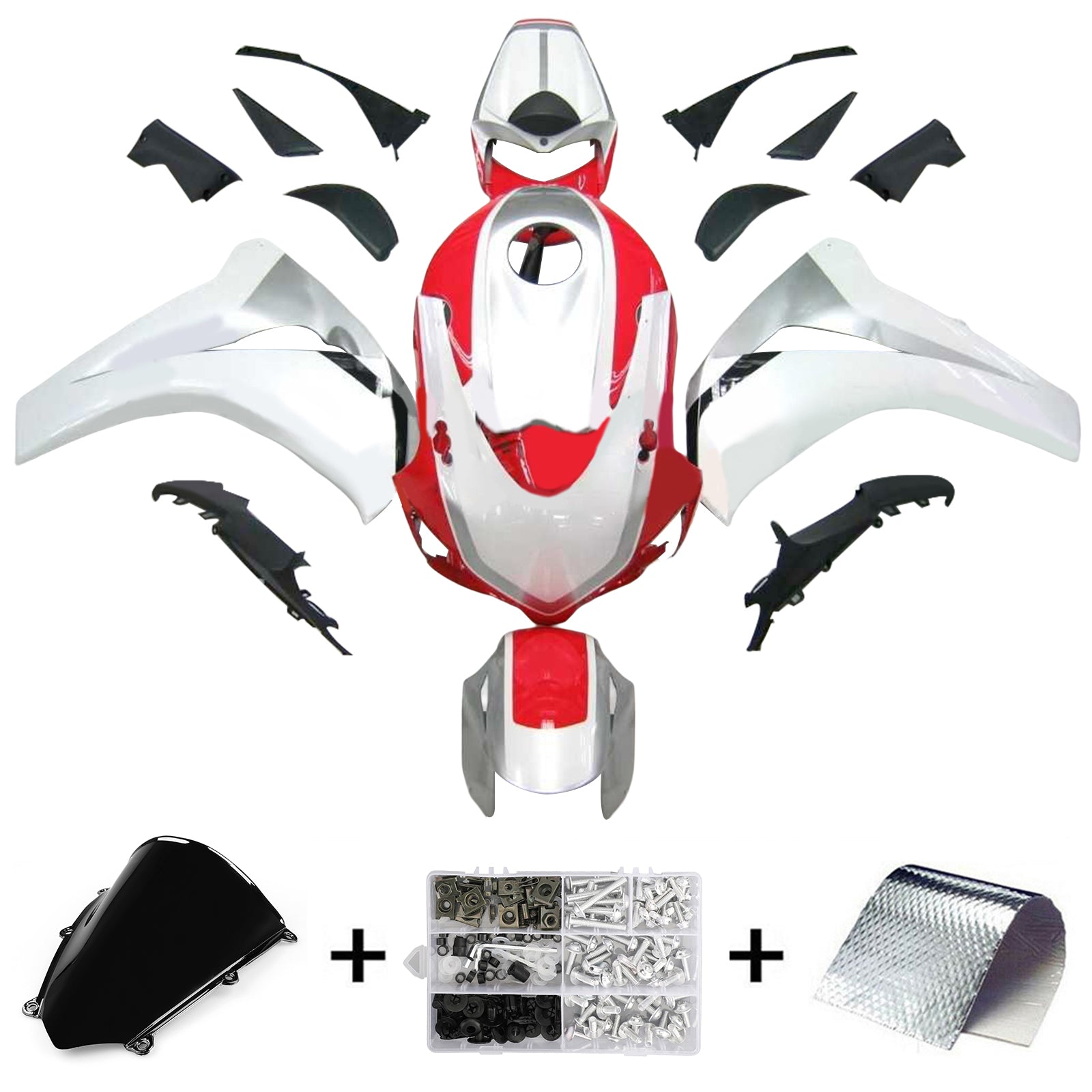 Kit de carénage injecté en plastique ABS pour Honda CBR1000RR 2008-2011