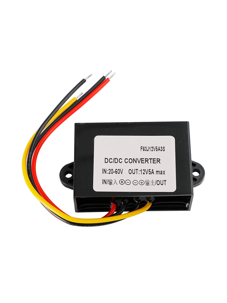 Convertisseur DC-DC étanche 20-60 V, abaisseur de tension vers 12 V, module d'alimentation 5 A