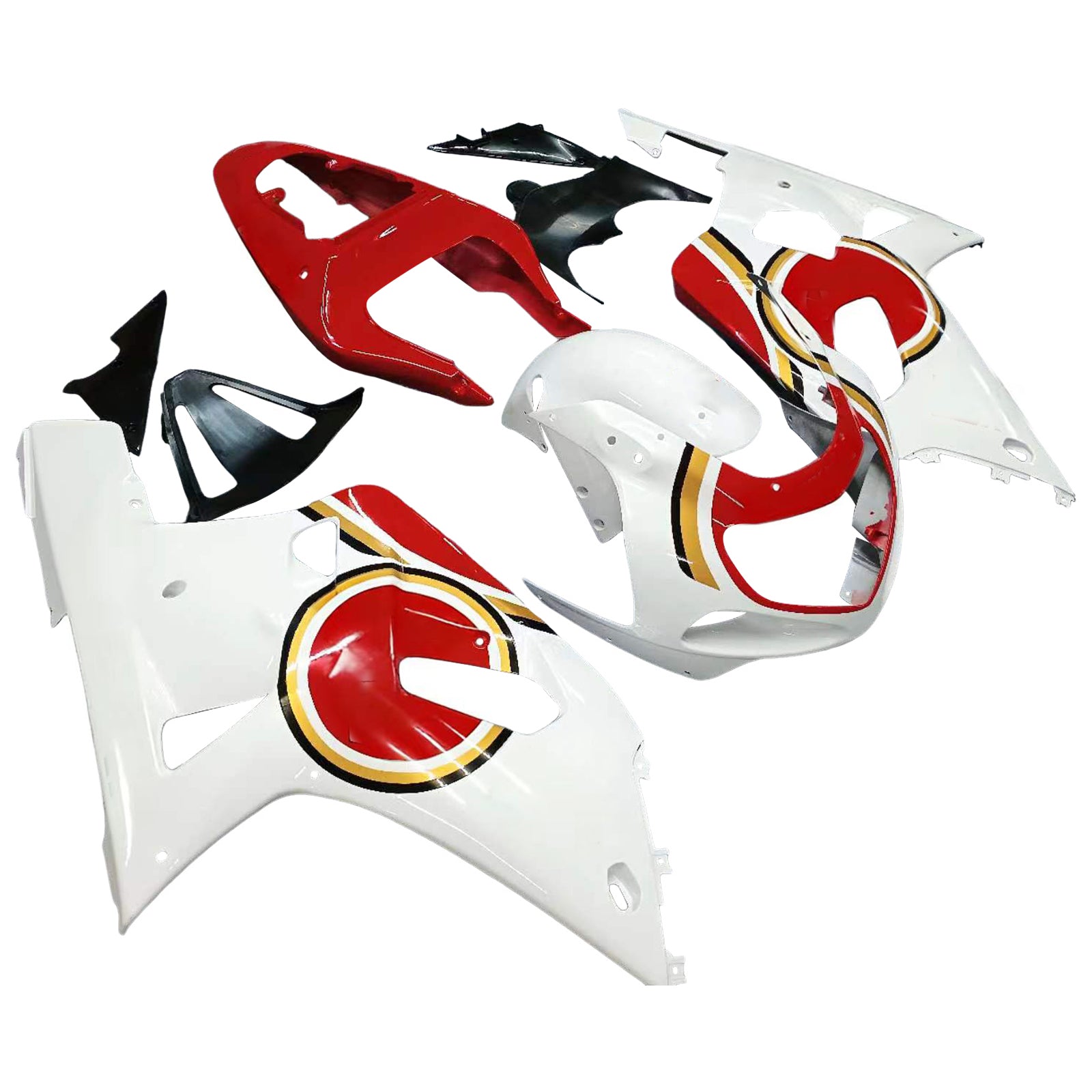 Kit de carénage par injection, carrosserie en plastique ABS, compatible avec Suzuki GSXR600 2001-2003