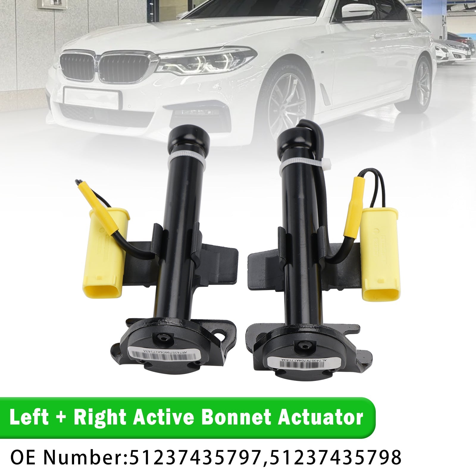 Actionneur de capot actif gauche + droit 51237435797 pour BMW Série 5 G30 2015-2020
