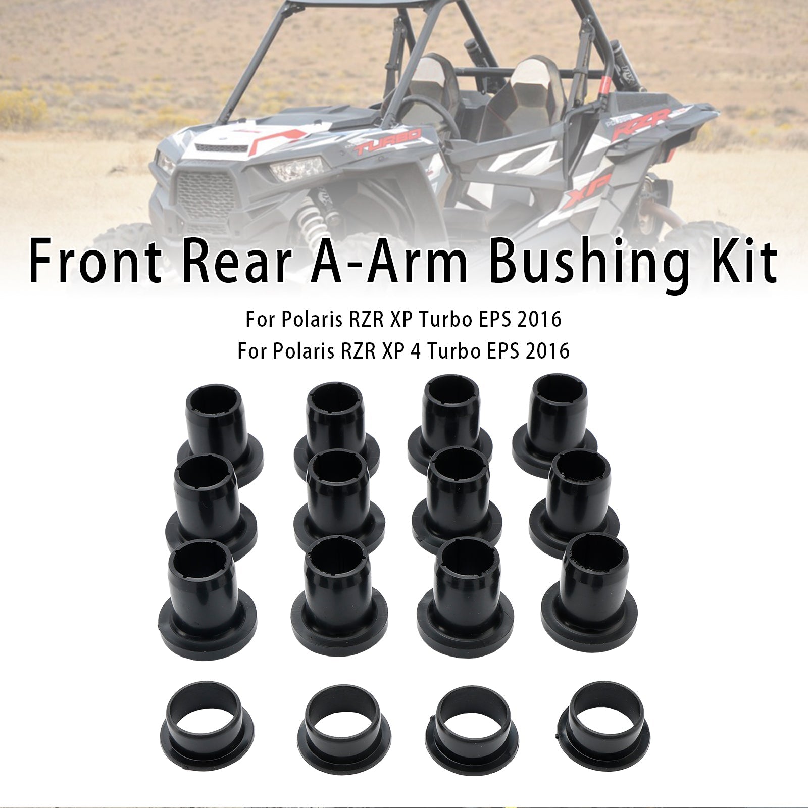 Kit de bagues de bras de suspension avant et arrière pour Polaris RZR 900 1000 EPS XP 4 Turbo 5450095 5439874