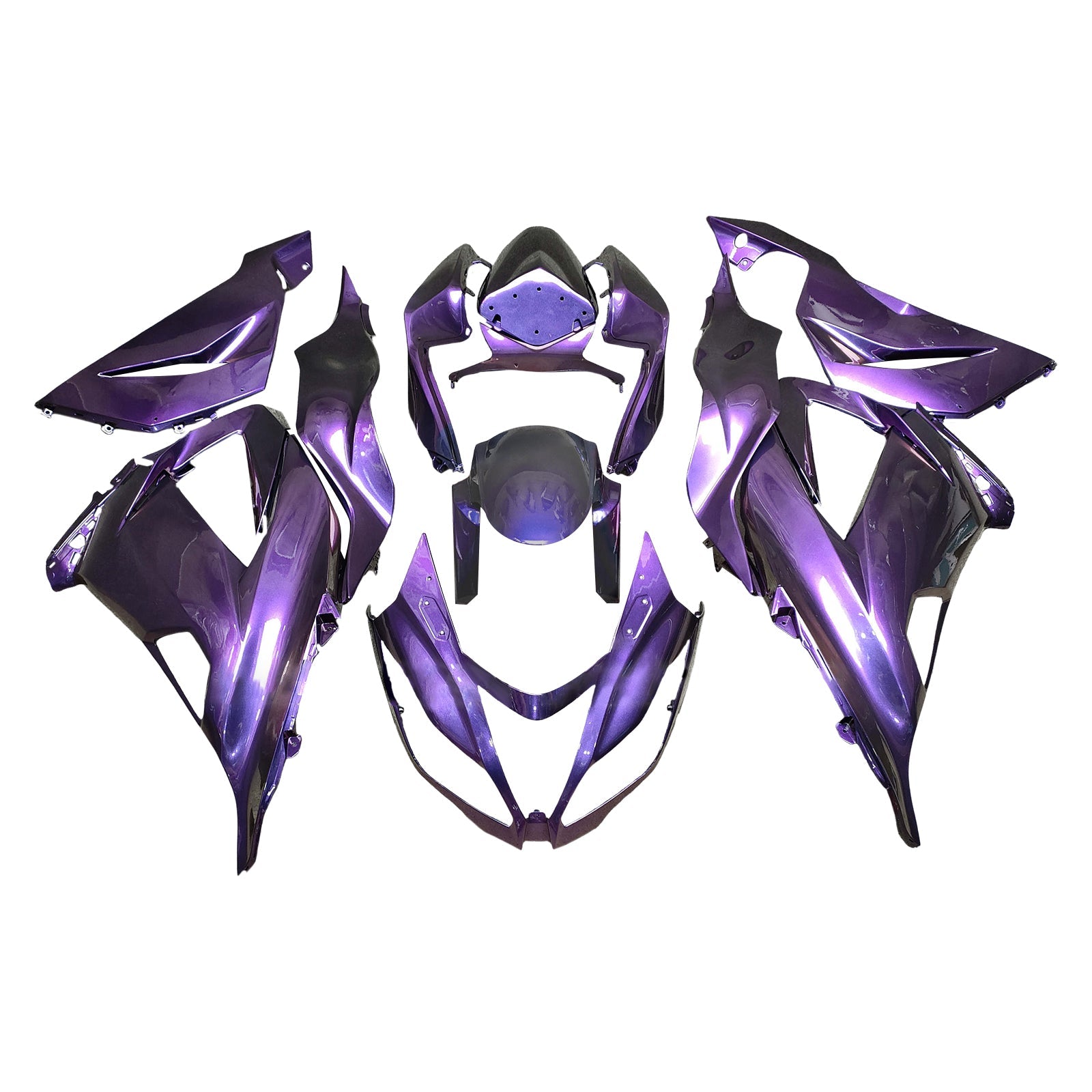 Kit de carénage par injection, carrosserie en plastique ABS pour Kawasaki ZX6R 636 2013-2018