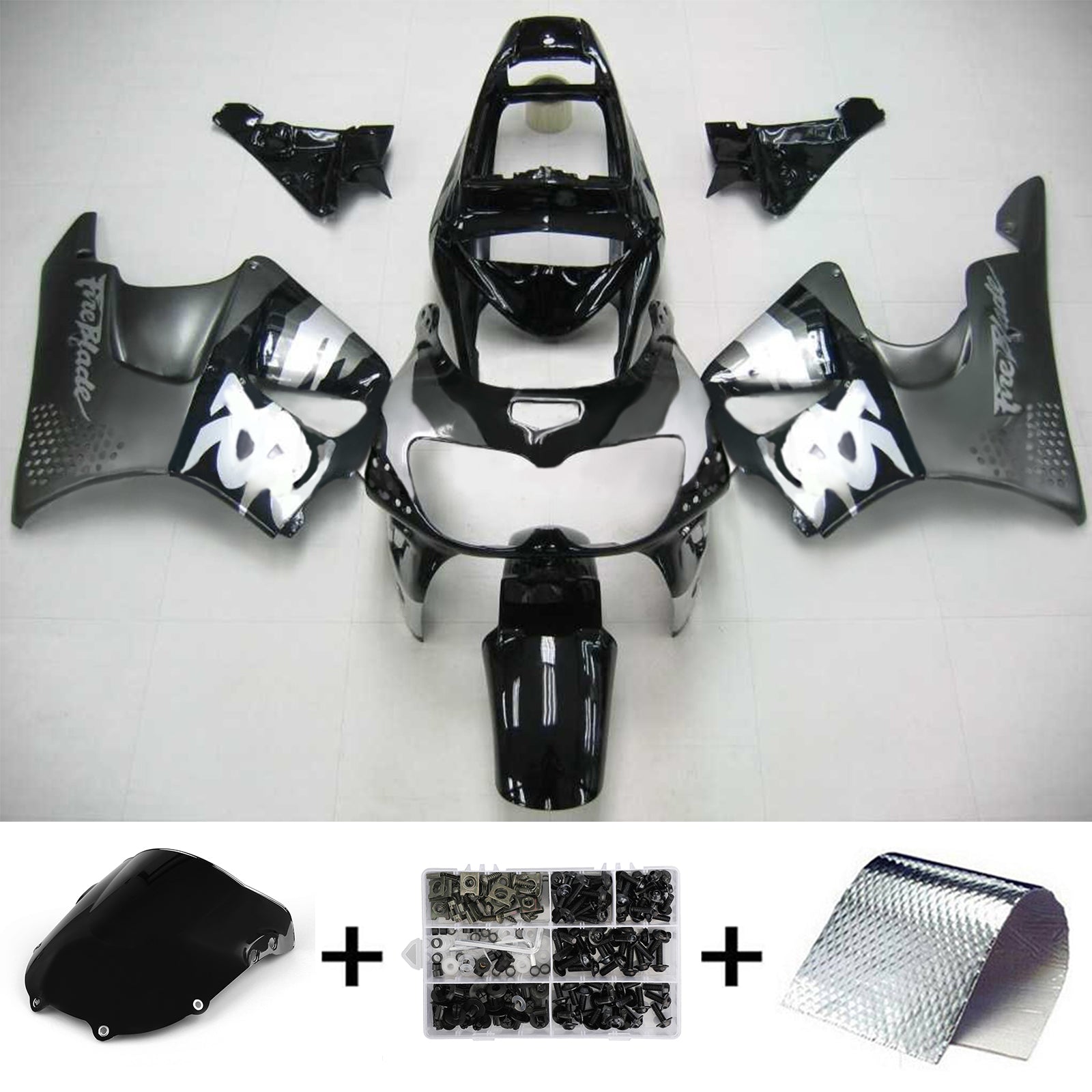 1996-1997 Honda CBR900RR 893 Kit carenatura iniezione plastica ABS carrozzeria