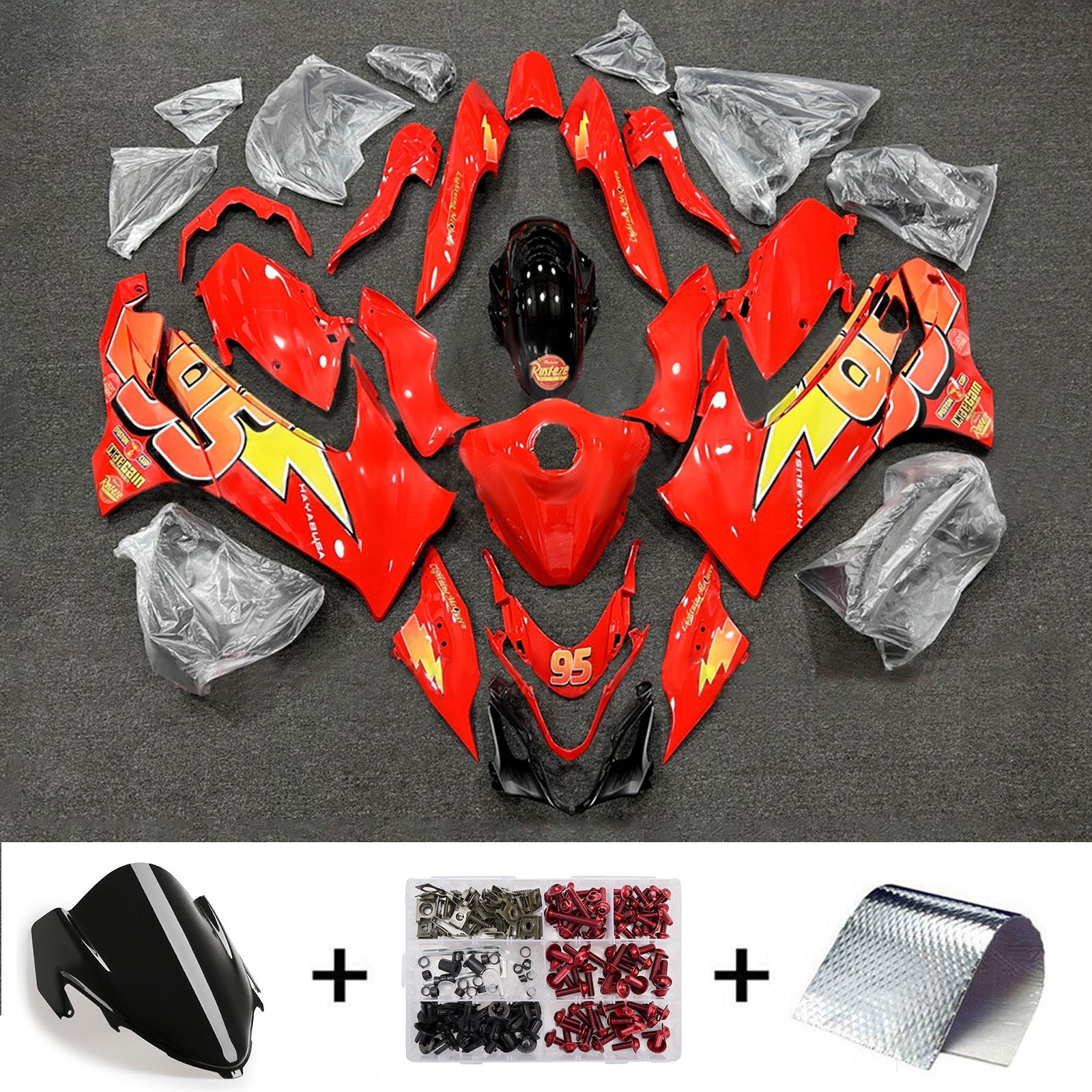 Zestaw owiewek z wtryskiem ABS do Suzuki Hayabusa GSX1300R 2021-2025