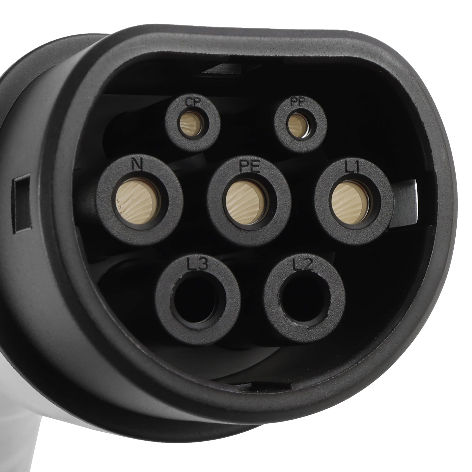 Type 2 draagbare EV-oplader, 8 meter kabel, 3-pins UK-stekker, 10A