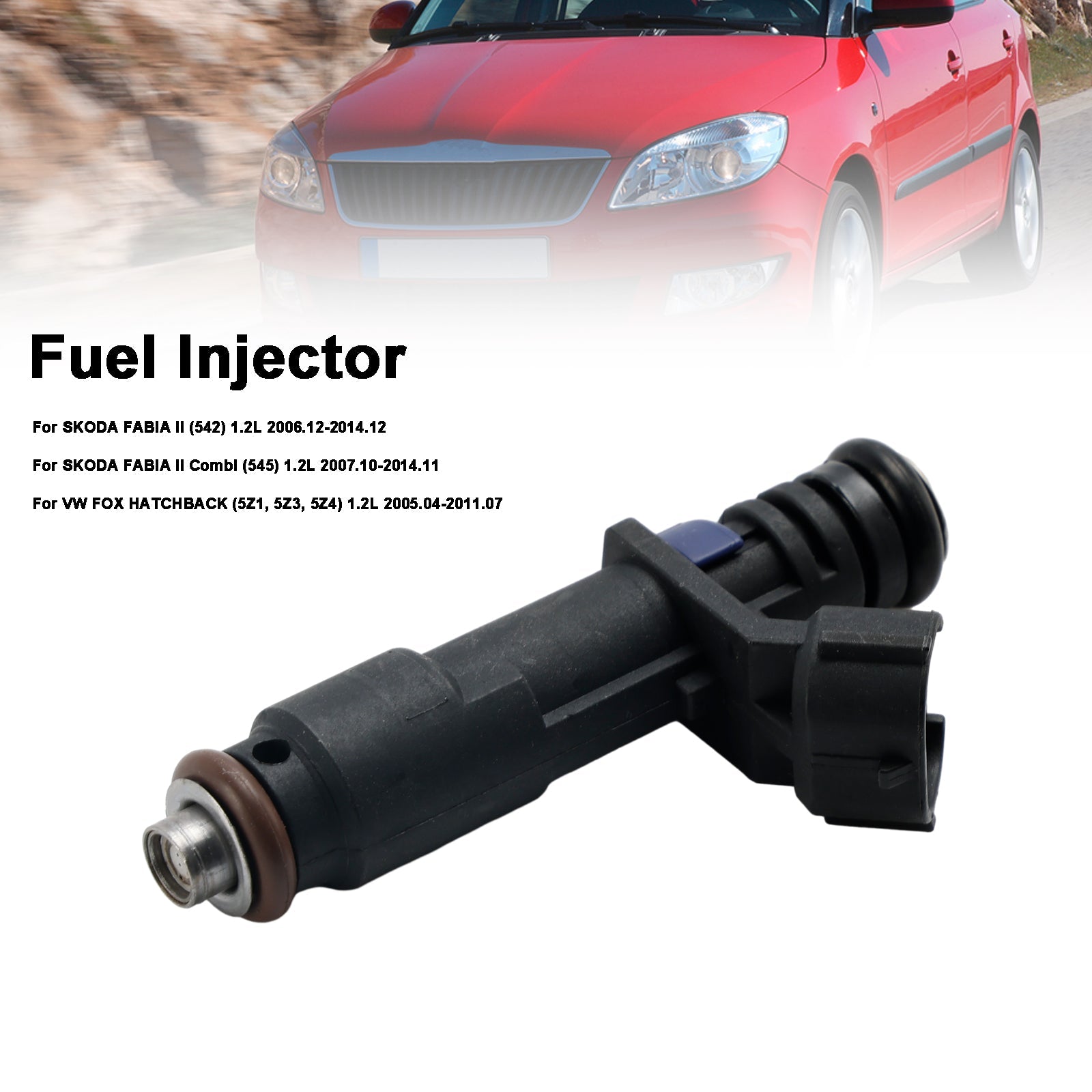 1 injecteur de carburant 03D906031G pour VW Fox Hatchback pour Skoda Fabia II 1,2 L