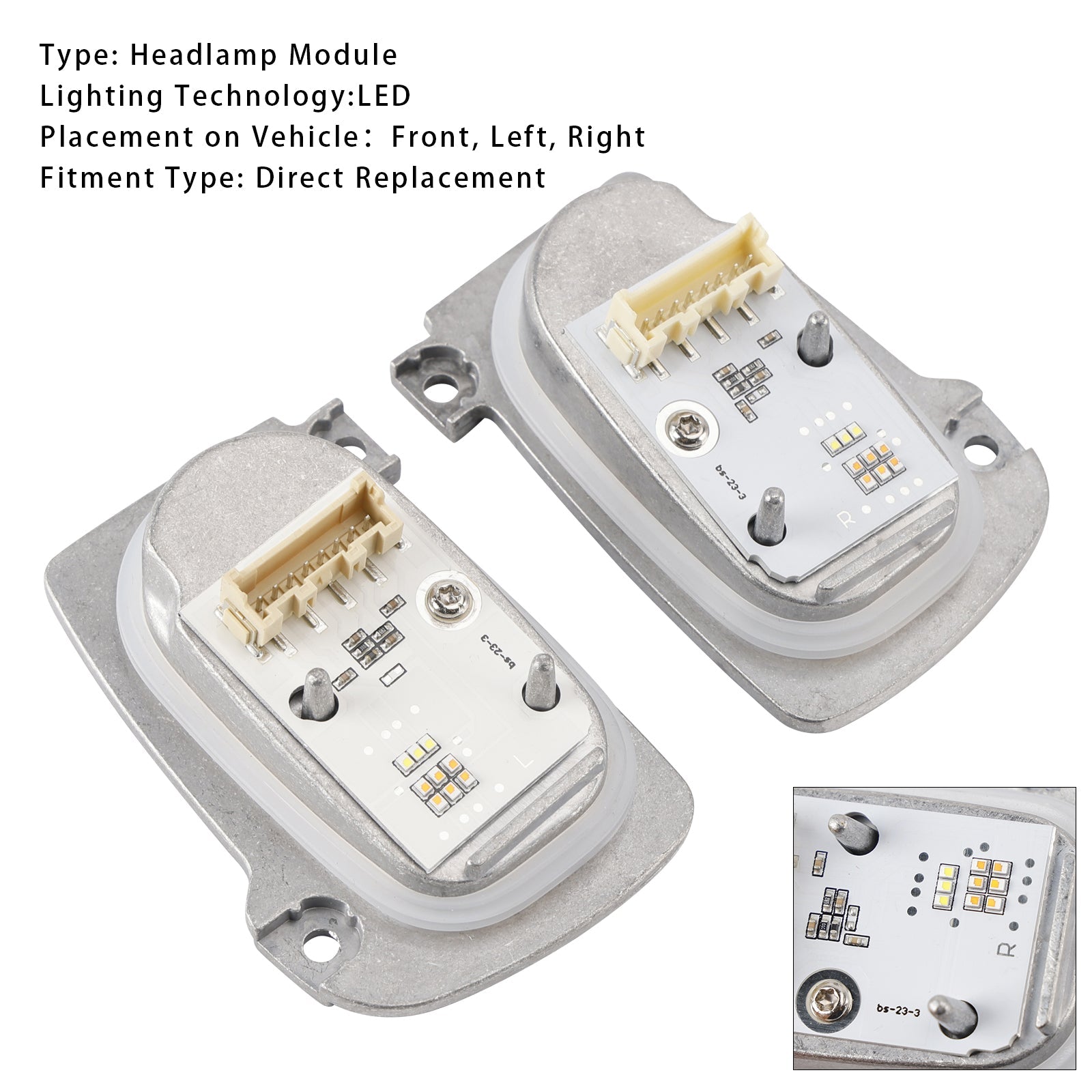 Lote de 2 unidades de faros LED DRL 8V0998473A 8V0998474A para Audi