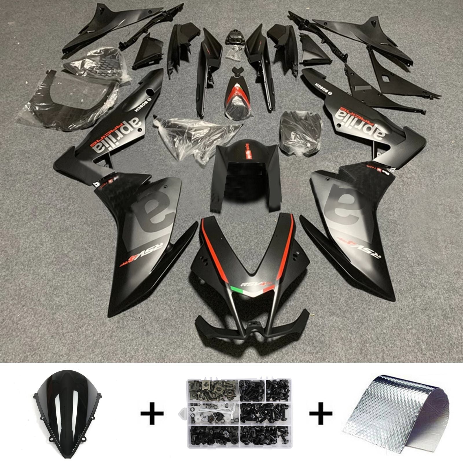 2009-2015 Aprilia RSV4 1000 Kit de carenado de inyección de carrocería de plástico ABS