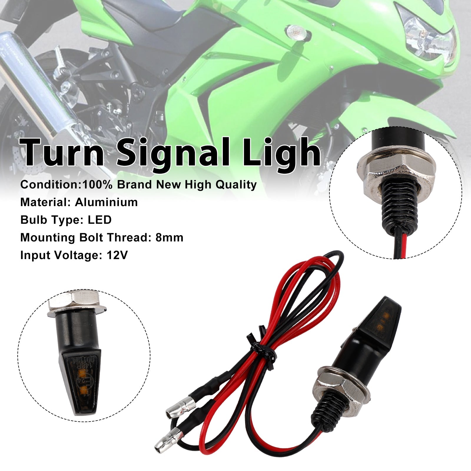 LED Flashing 12 V 8 mm Universal for Yamaha Motorcycle