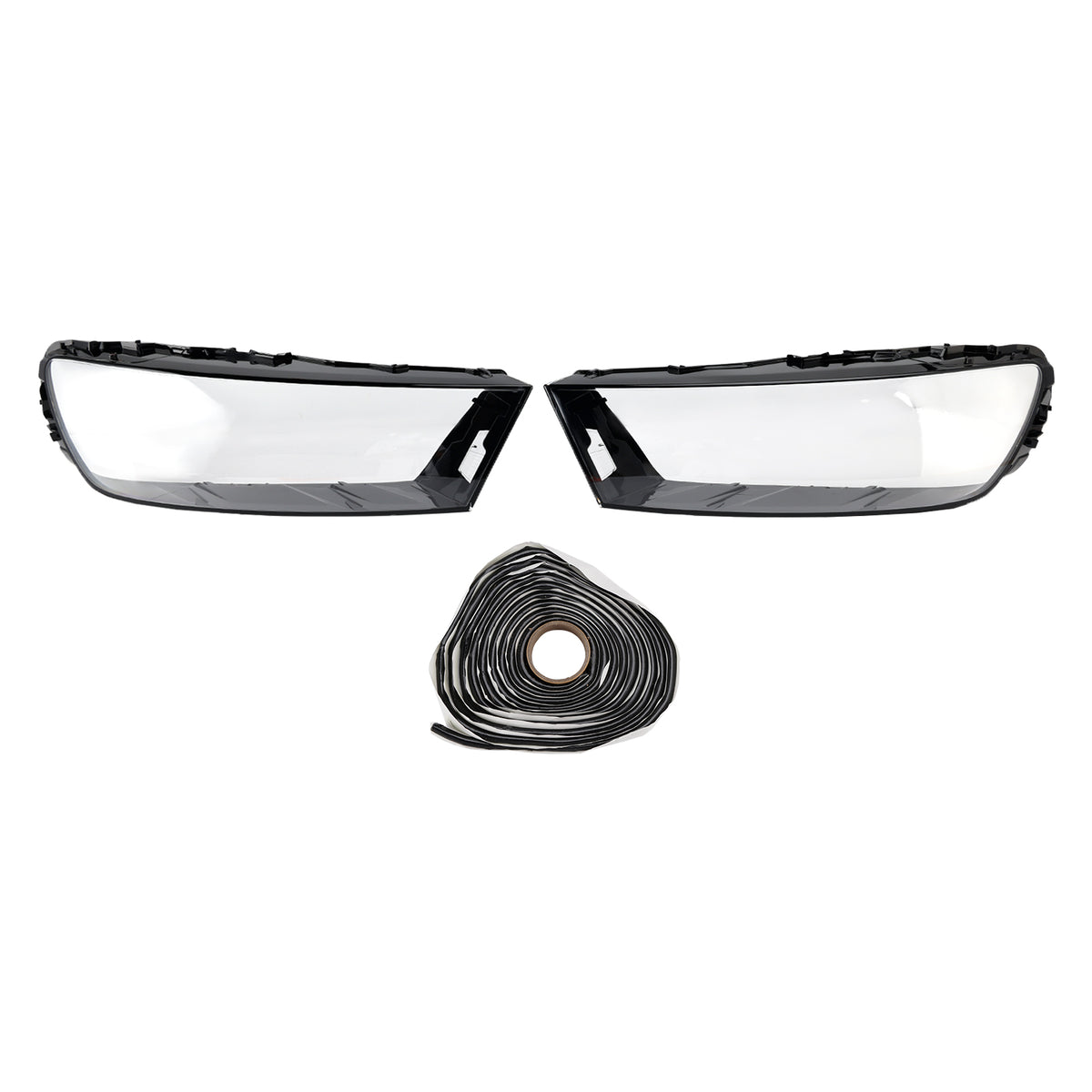 Paire Couvercle Verre Projecteur Auto LH+RH Coque Colle Pour Audi Q7 2016-2019
