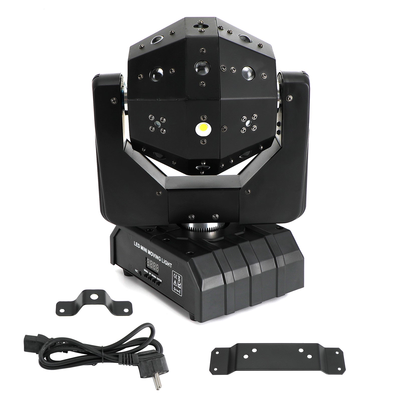 RGBW 3 en 1 LED efecto de iluminación láser fiesta DMX DJ luz de escenario cabeza móvil