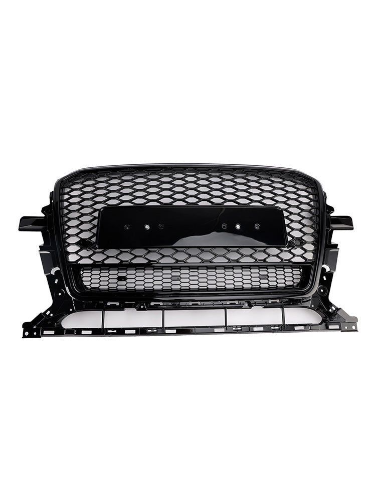 Grille de pare-chocs avant en nid d'abeille noir brillant pour Audi Q5 2013-2017