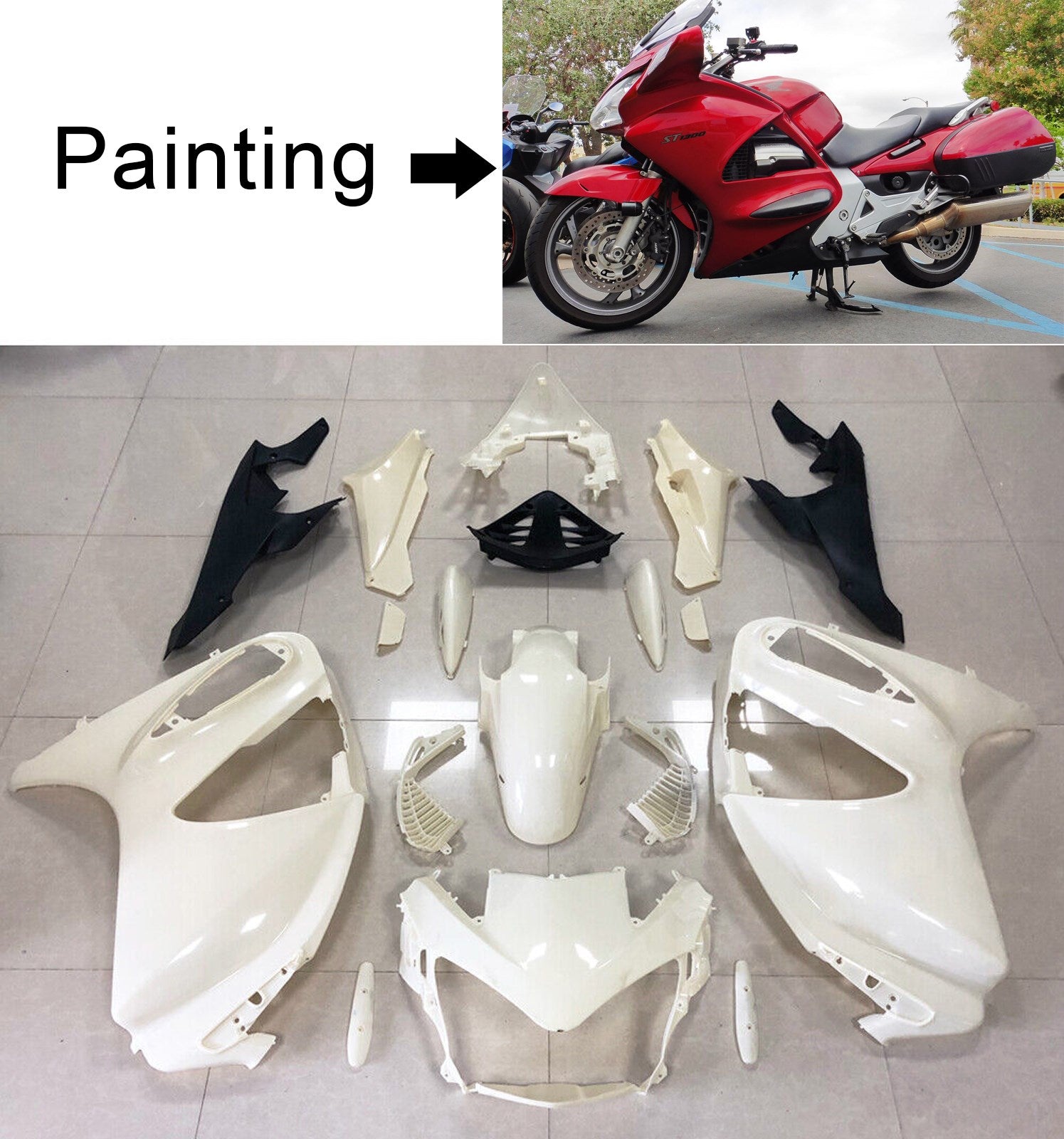 Kit carenatura iniezione carrozzeria Honda STX1300 ST1300 2002-2016