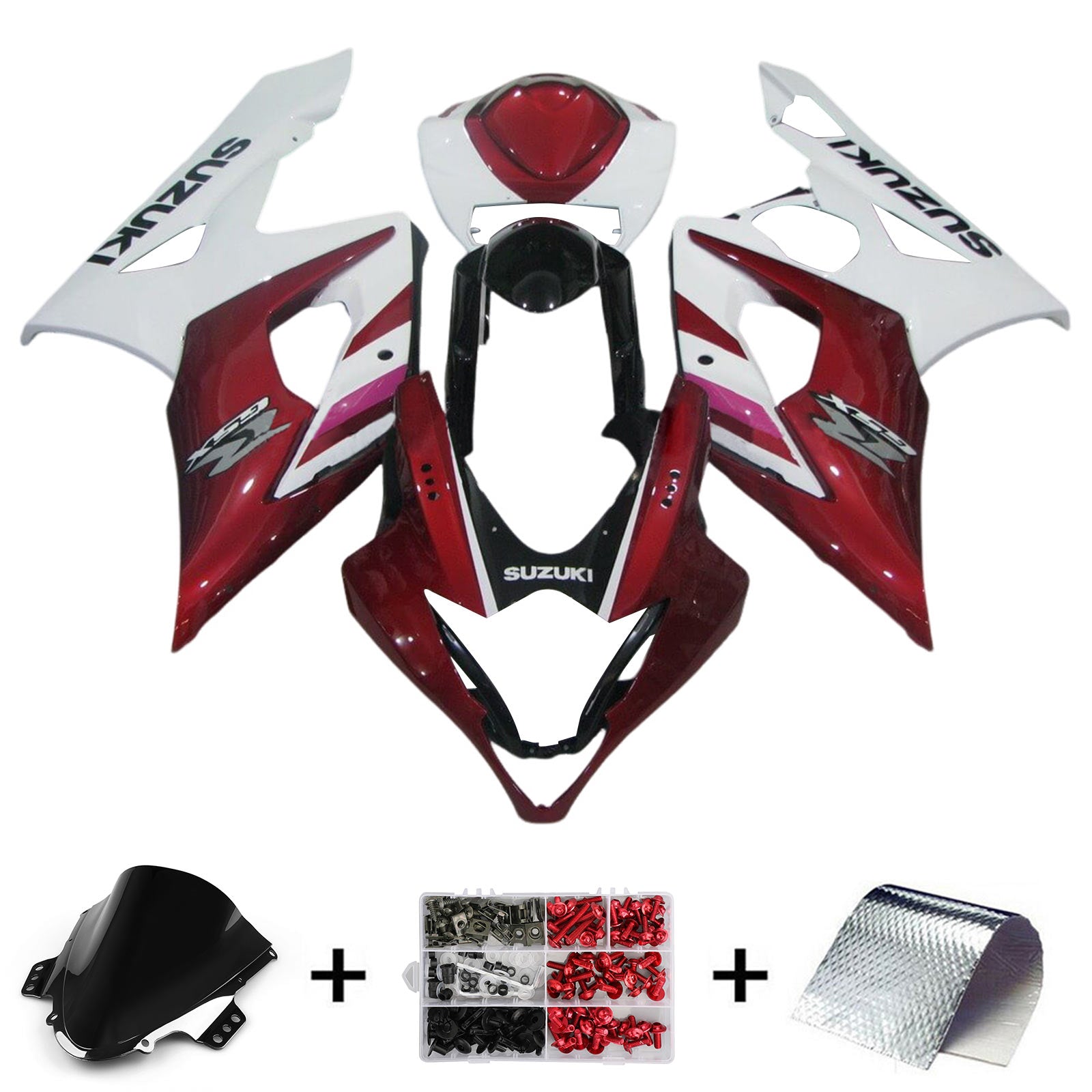 Amotopart Suzuki GSXR1000 2005-2006 K5 Kit carenatura carrozzeria in plastica ABS