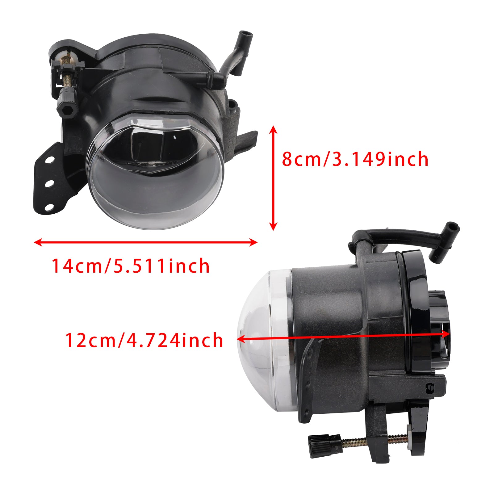 Par de cajas de luces de sangrado abundantes para el parachoques delantero BMW 5 E60 2004-2007