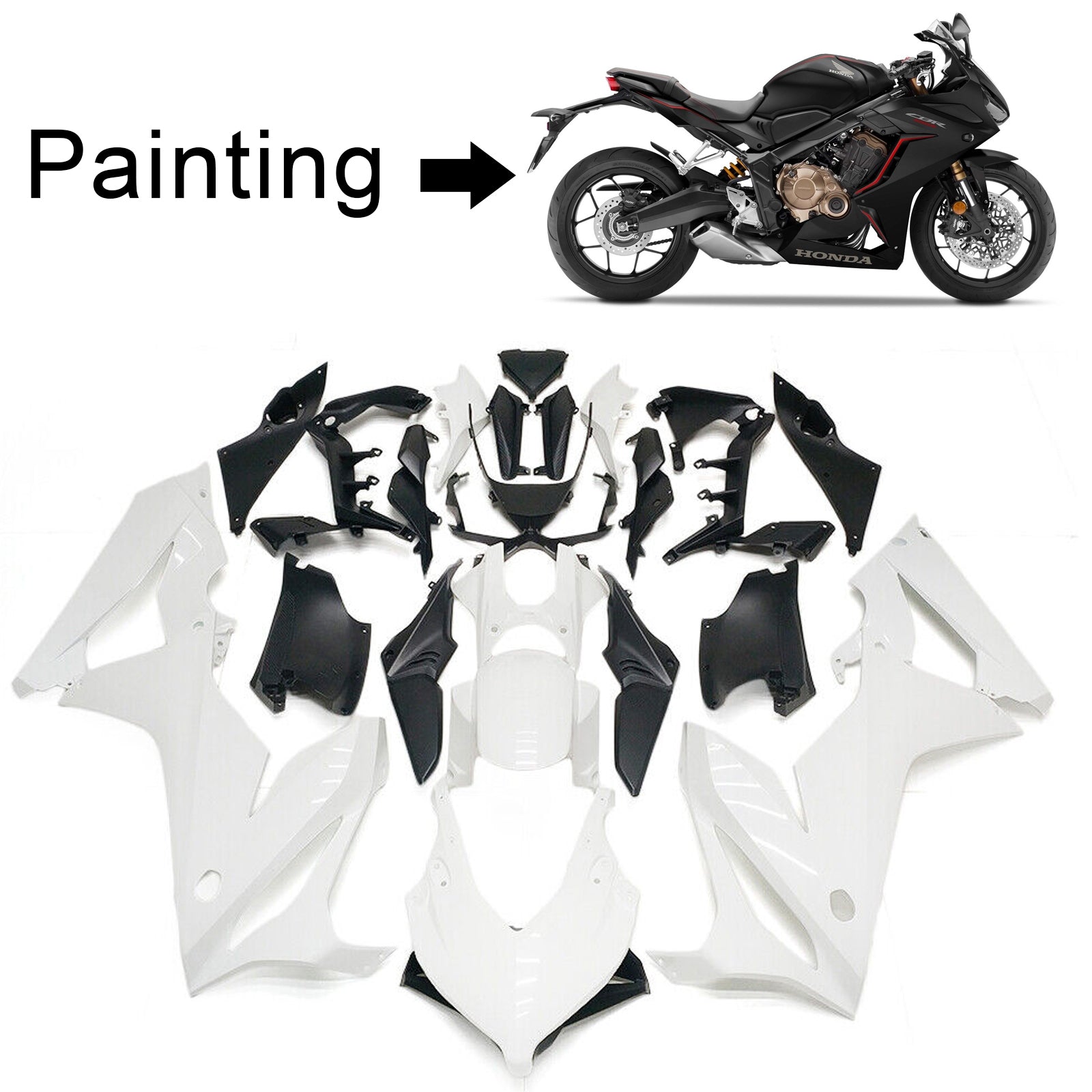 2019-2020 Honda CBR650R Kit carenatura iniezione carrozzeria in plastica ABS