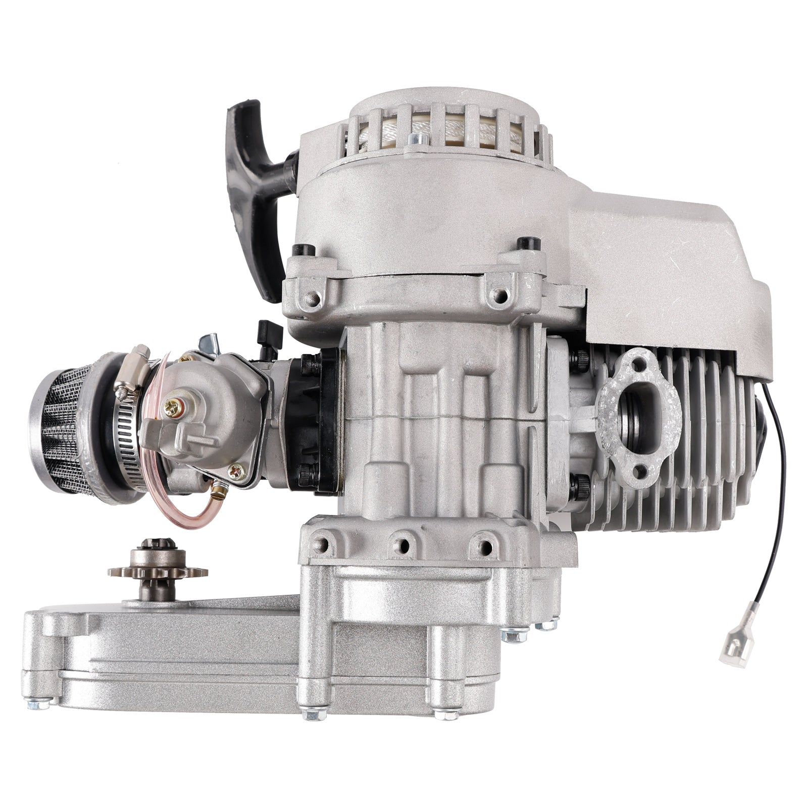 Moteur essence 2 temps 49 cm3 avec démarrage électrique pour mini quad tout-terrain