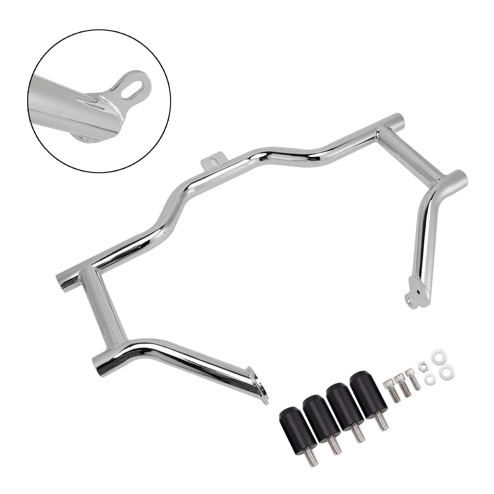 Protection de moteur chromée anti-collision pour Electra Glide Ultra Classic Low FLHTCUL (2015-2016).