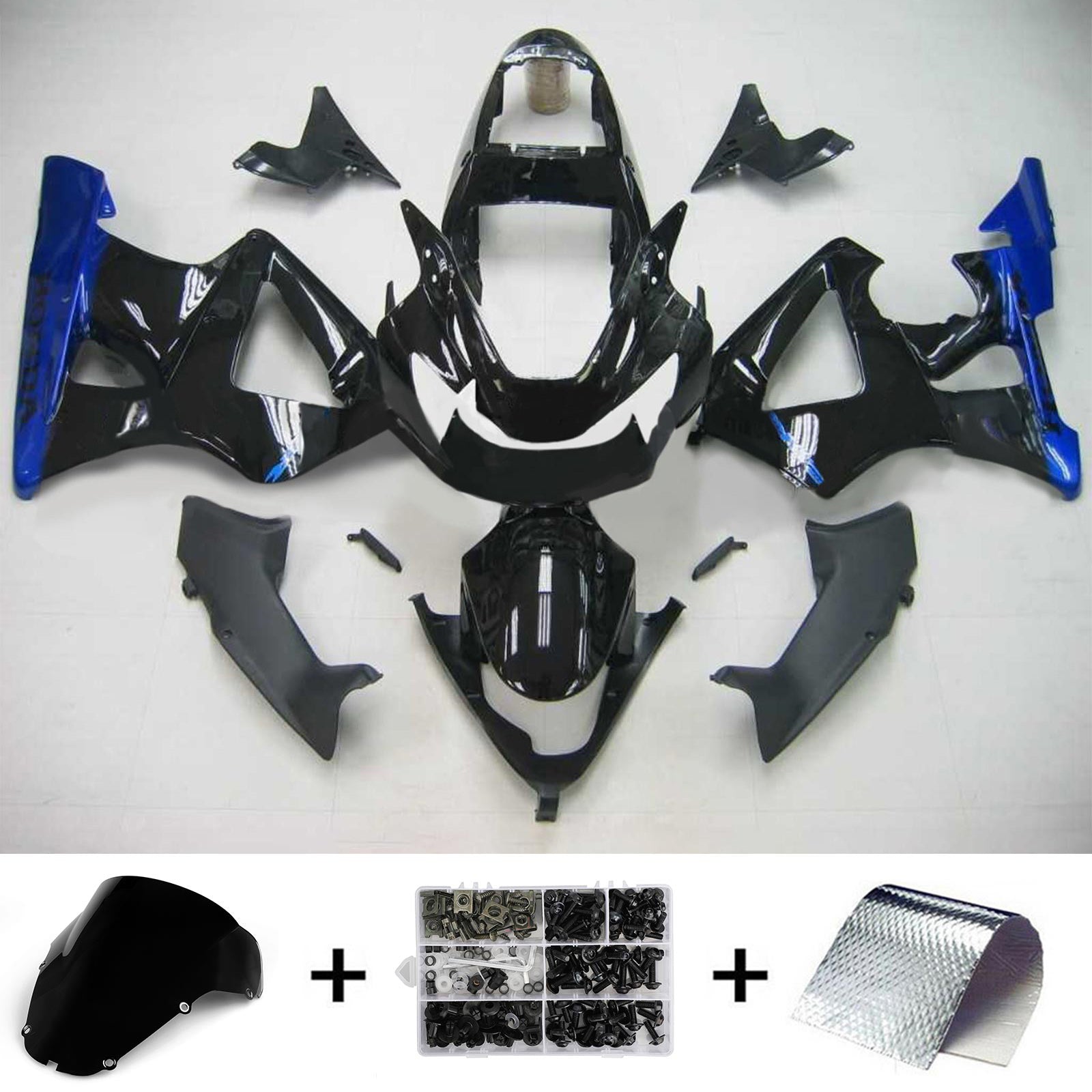 2000-2001 Honda CBR929RR Kit de carenado de carrocería de inyección de plástico ABS