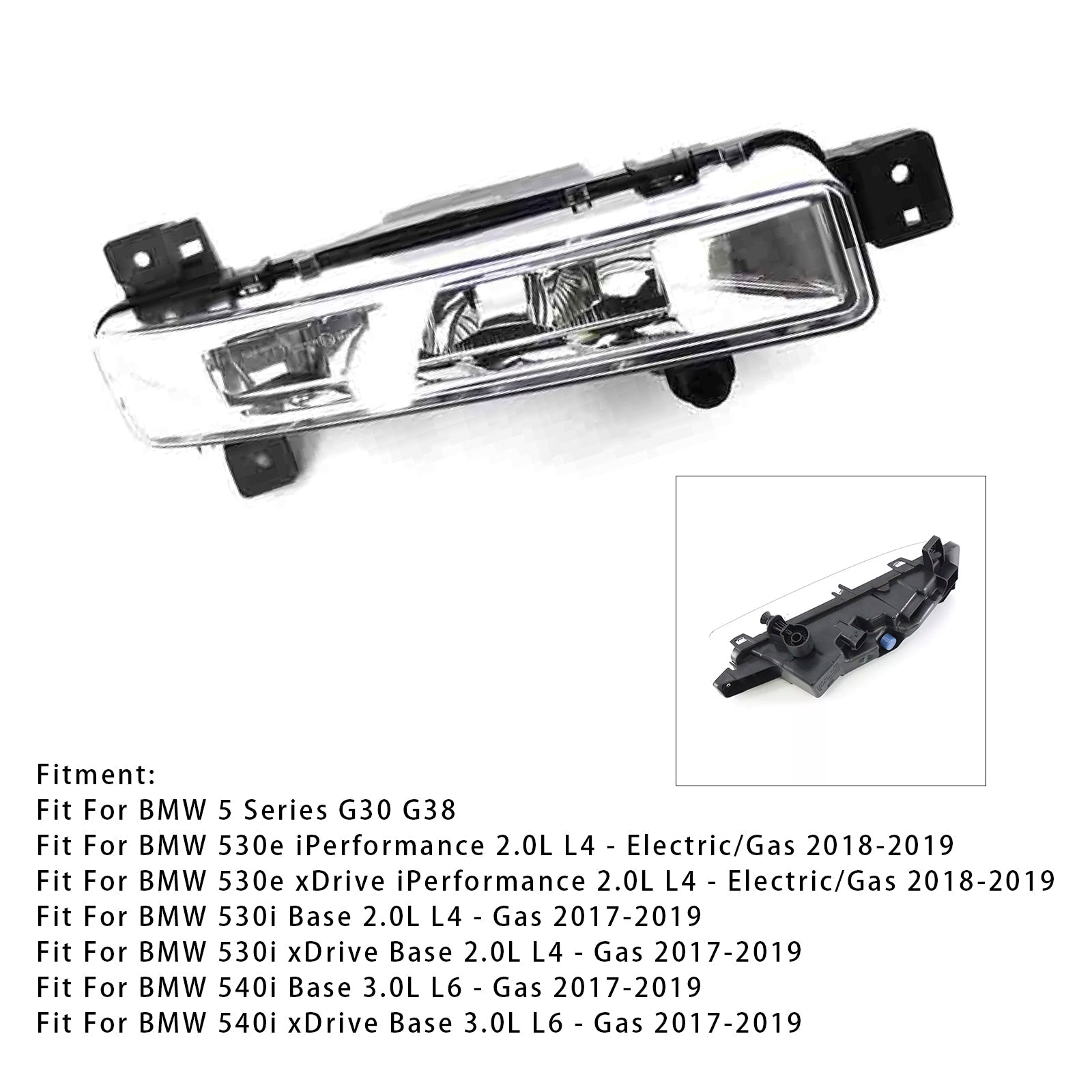 1 x Oikea etusumuvalo BMW 5-sarjan G30 G38 17-19 63177349132