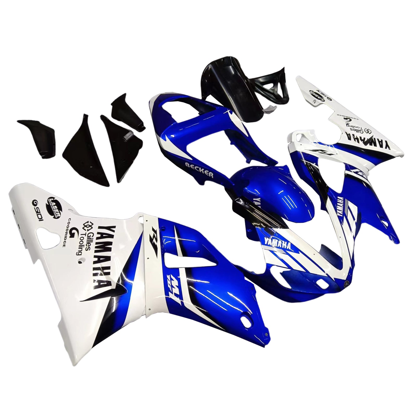 Kit carenatura iniezione plastica ABS per Yamaha YZF 1000 R1 2000-2001