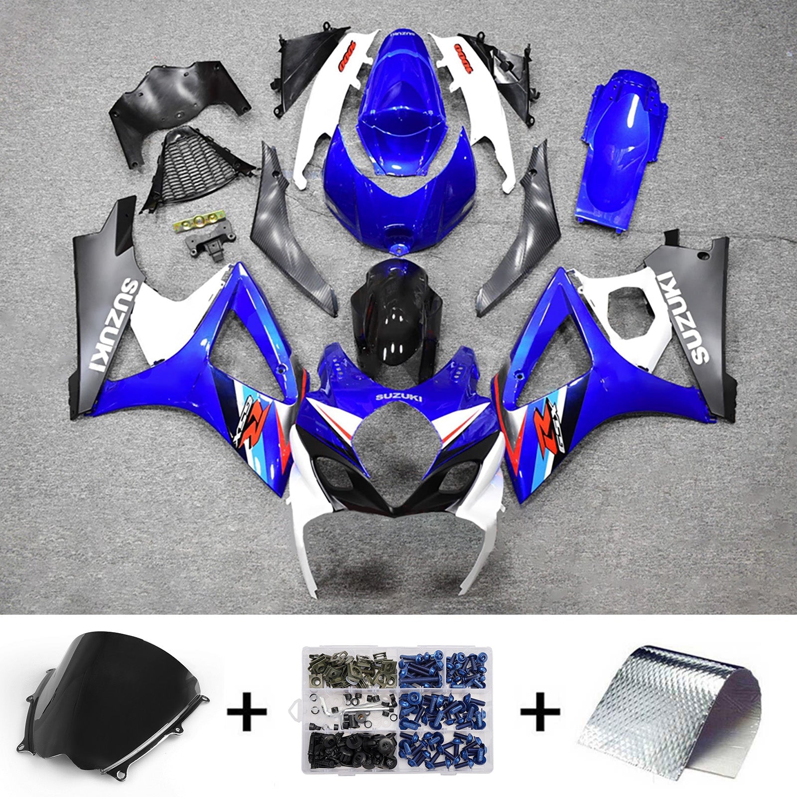 ABS-muovinen ruiskutettu suojasarja Suzuki GSXR1000 2007-2008 K7