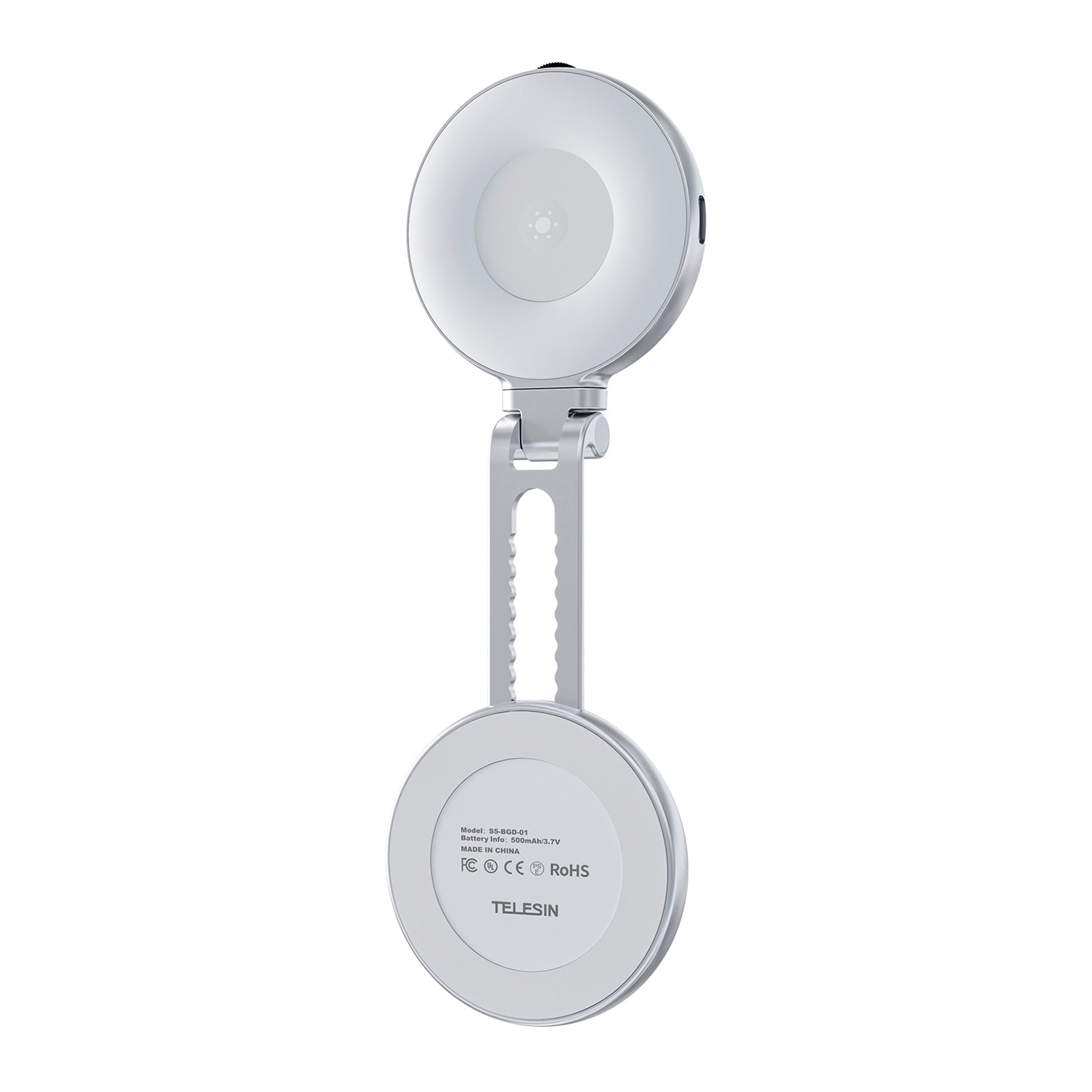 Lampe de poche magnétique rotative et extensible pour téléphone portable