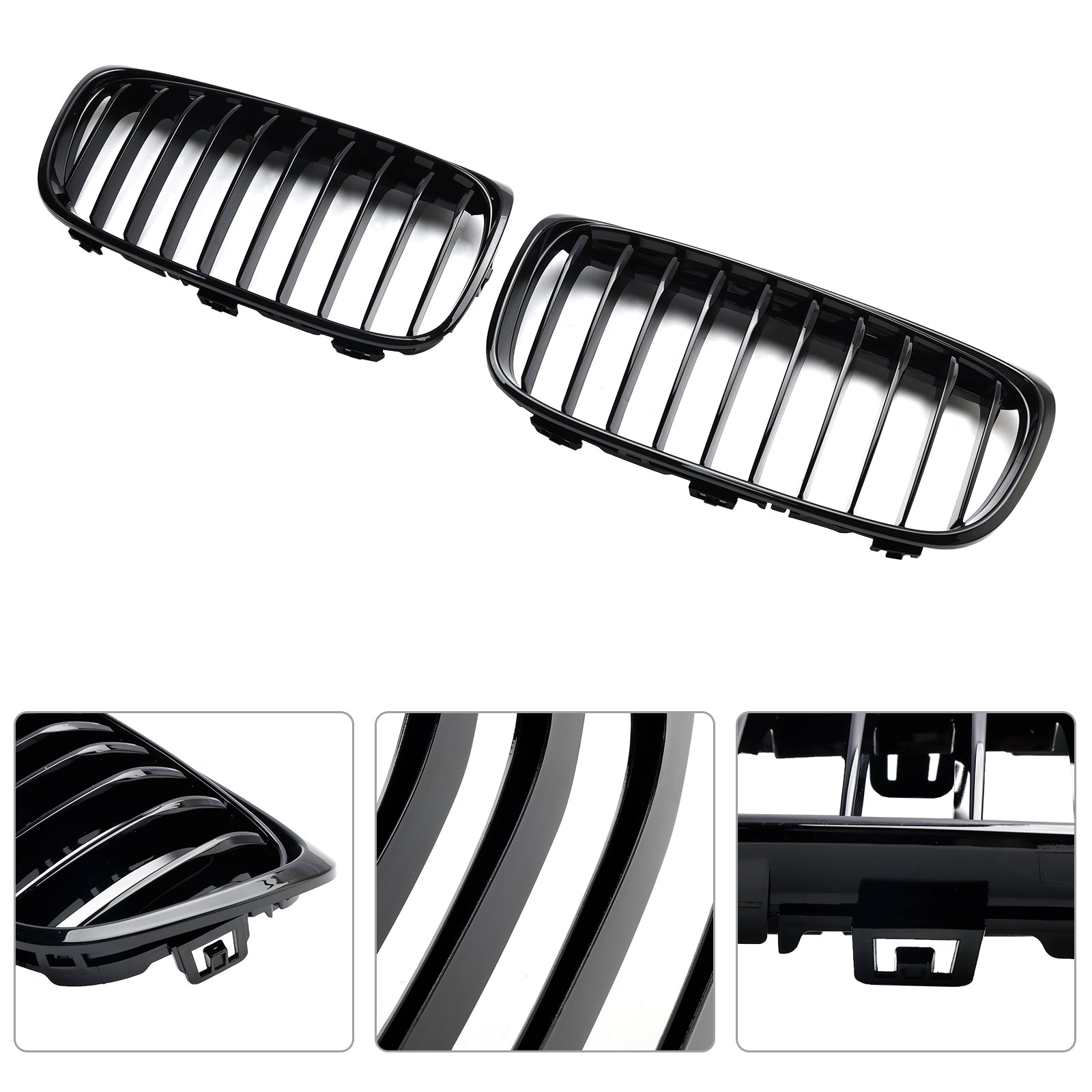 Gloss Black Front Grill Grill voor BMW 2-serie Gran Tourer F45 F46 2015-2018