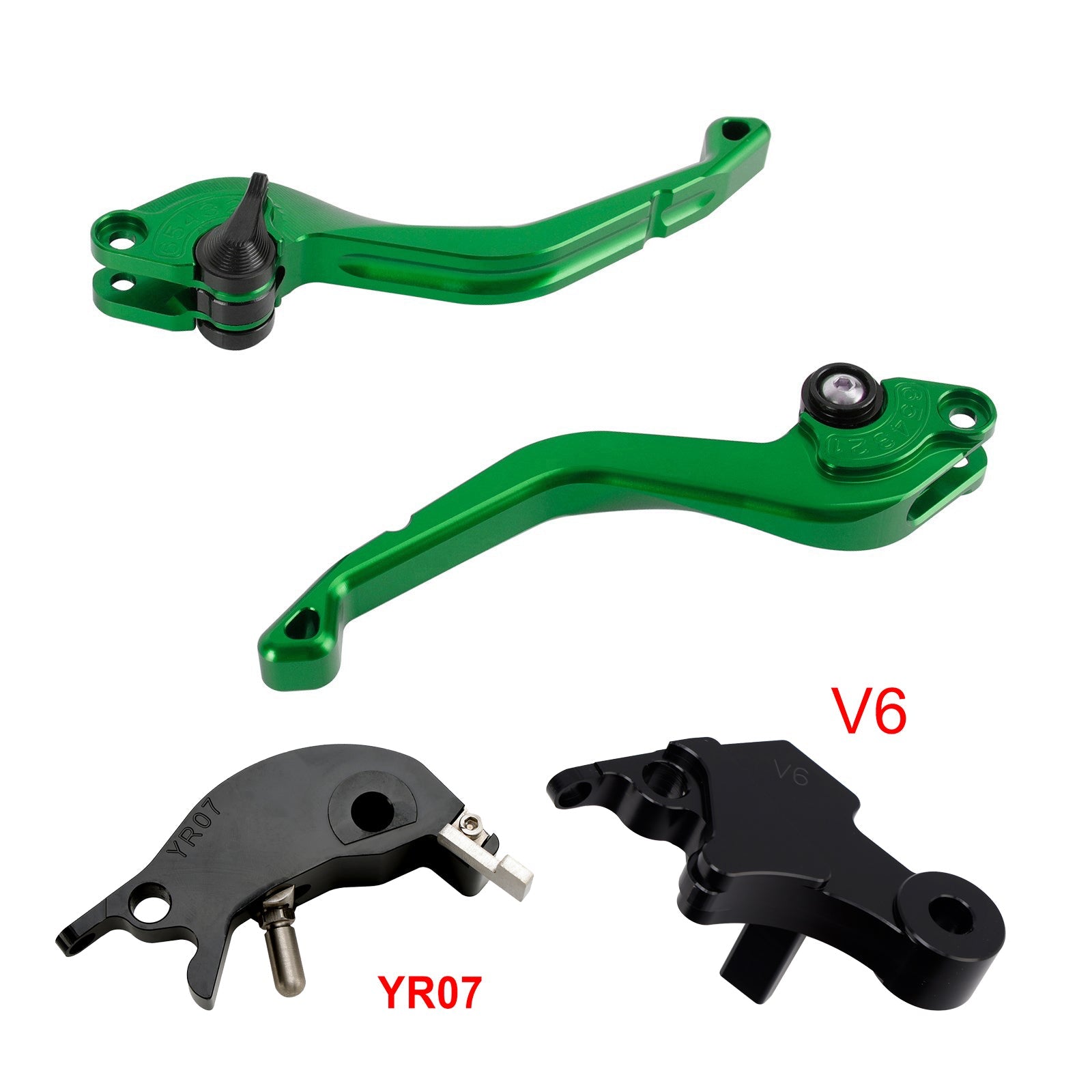 Levier de frein et d'embrayage court CNC compatible avec YAMAHA XSR900 XSR900GP MT-09 MT-09SP 24-25