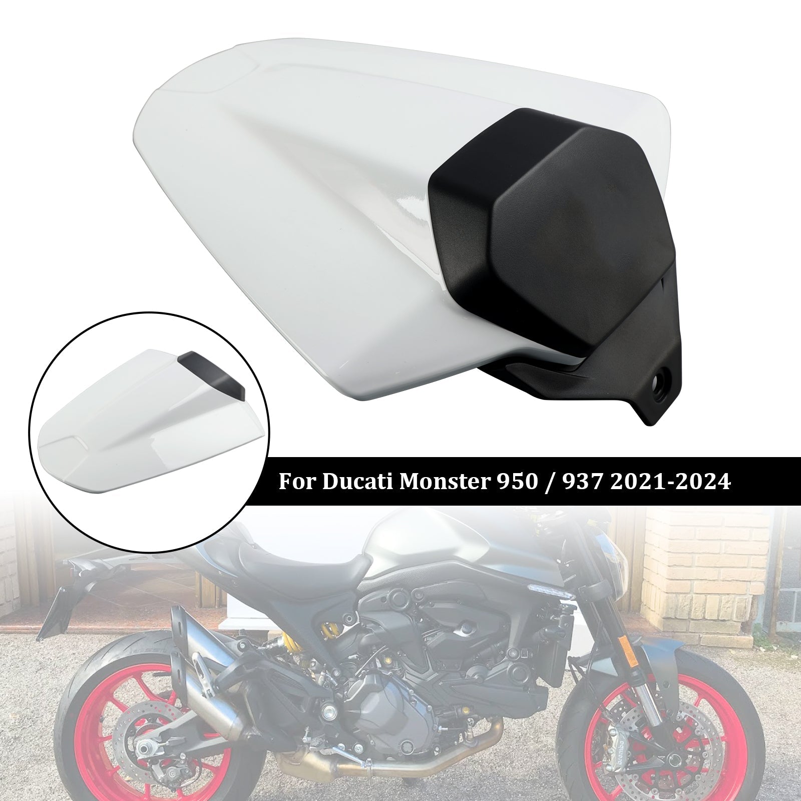 Capot de carénage de couvercle de siège arrière pour Ducati Monster 950 937 2021-2024