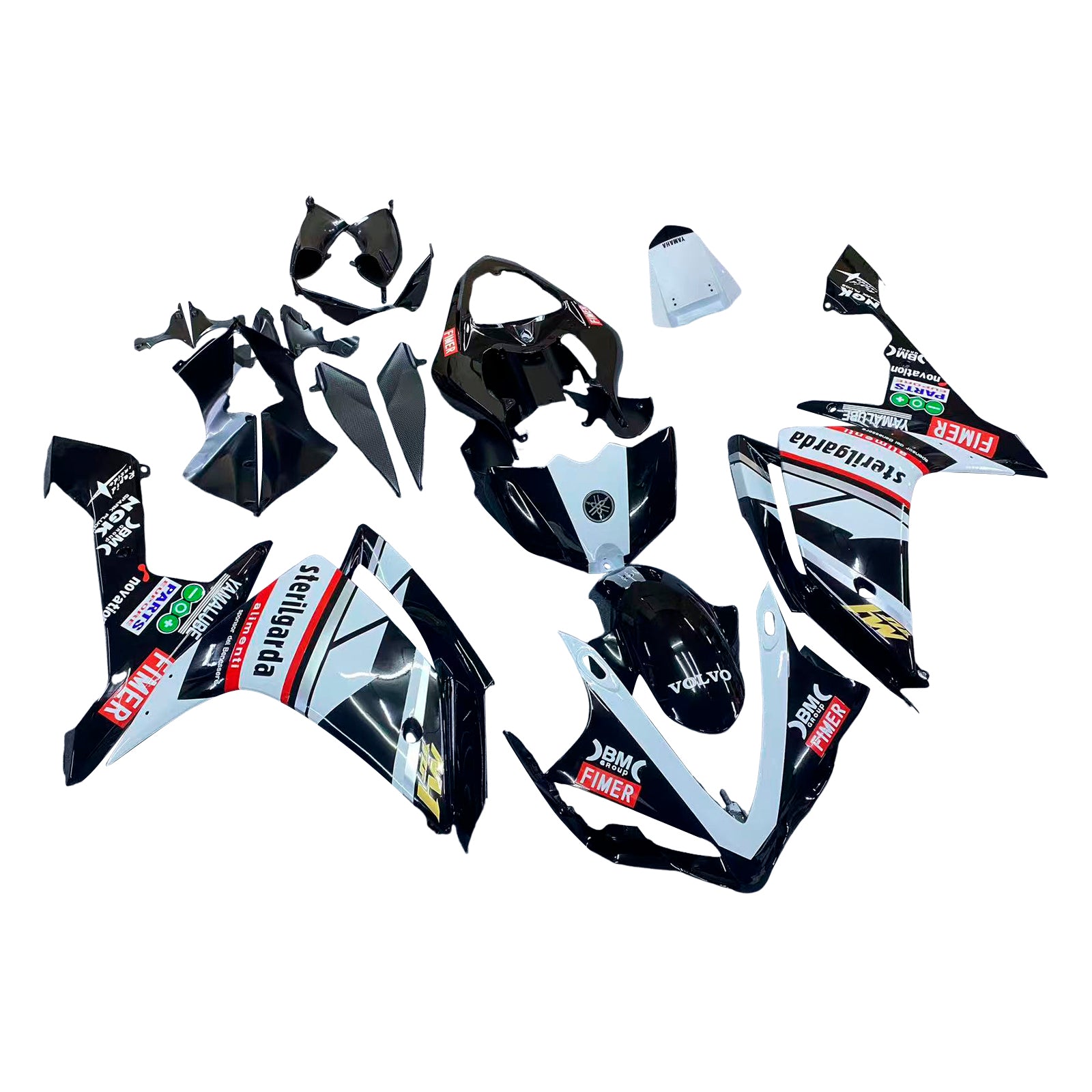 Injectie kuipkit, ABS Plastic carrosserie voor Yamaha YZF 1000 R1 2007-2008