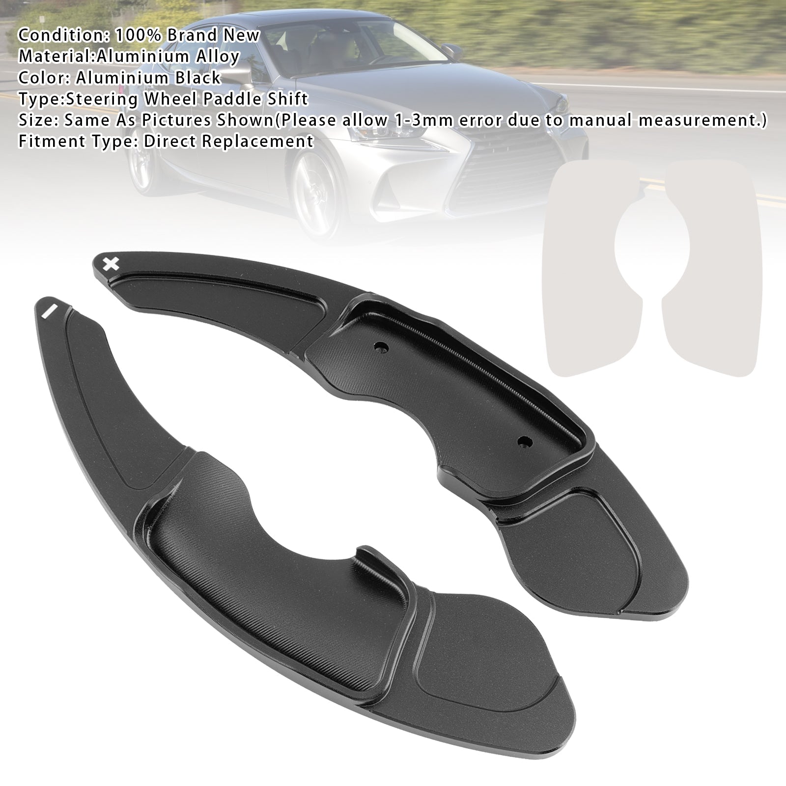 Extensions de palettes de changement de vitesse au volant pour Lexus IS RC RCF NX