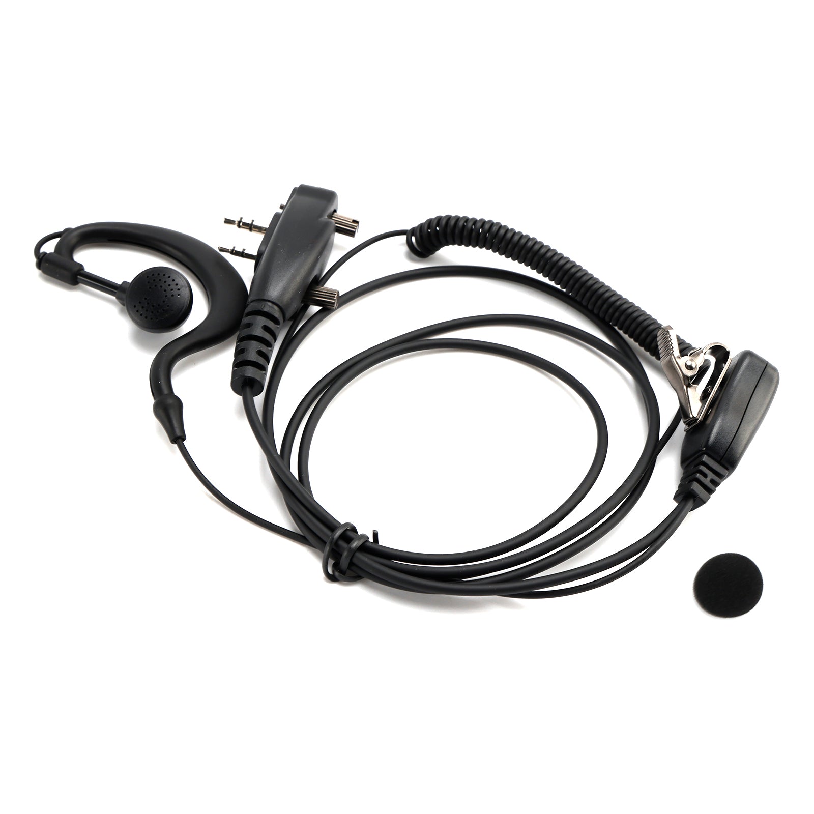 Casque d'écouteurs intra-auriculaires incurvés ICOM F1000-011 pour ICOM A16 IC-F3230 F4230D F1100 F2100D