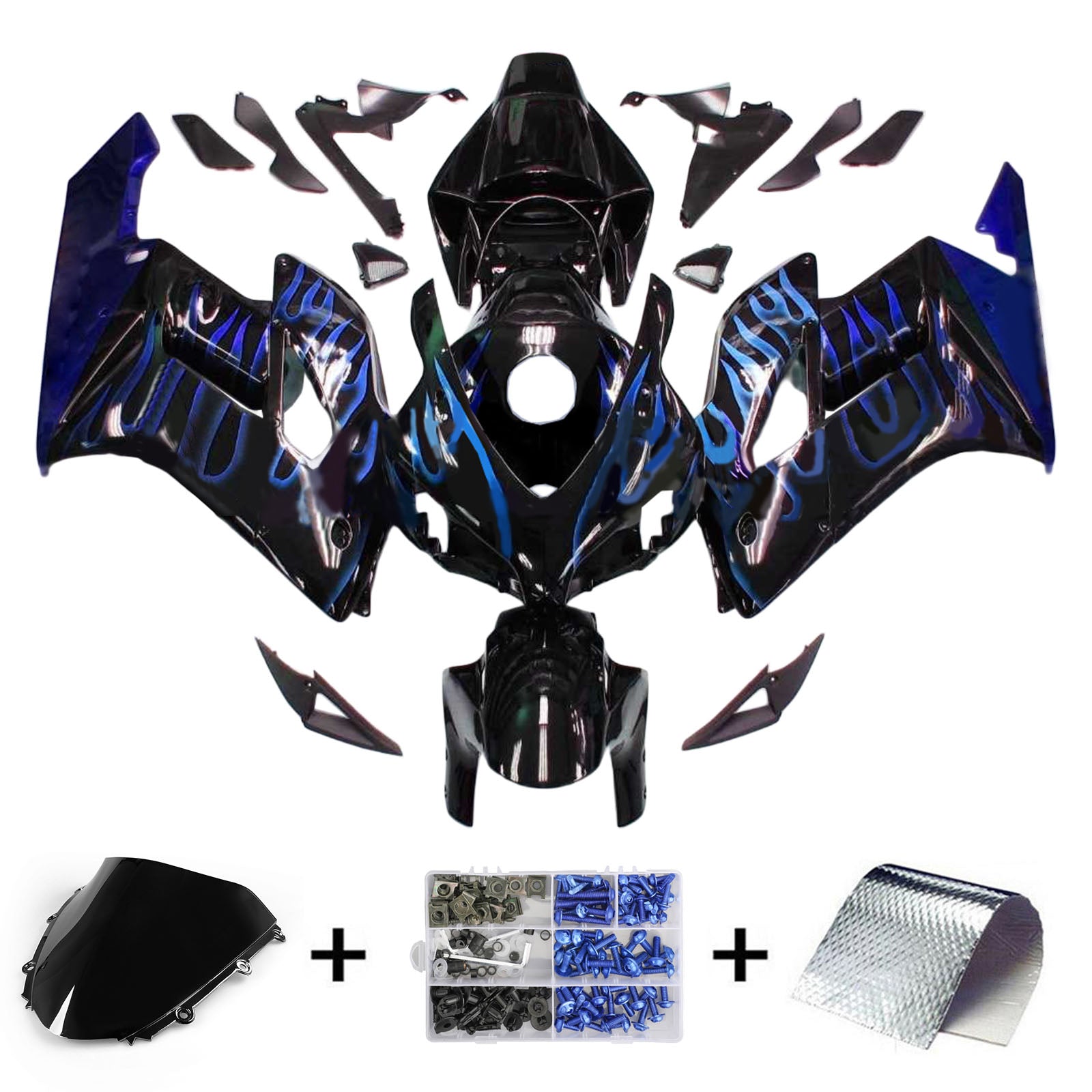 Kit de carenado de inyección, carrocería de plástico ABS para Honda CBR1000RR 2004-2005