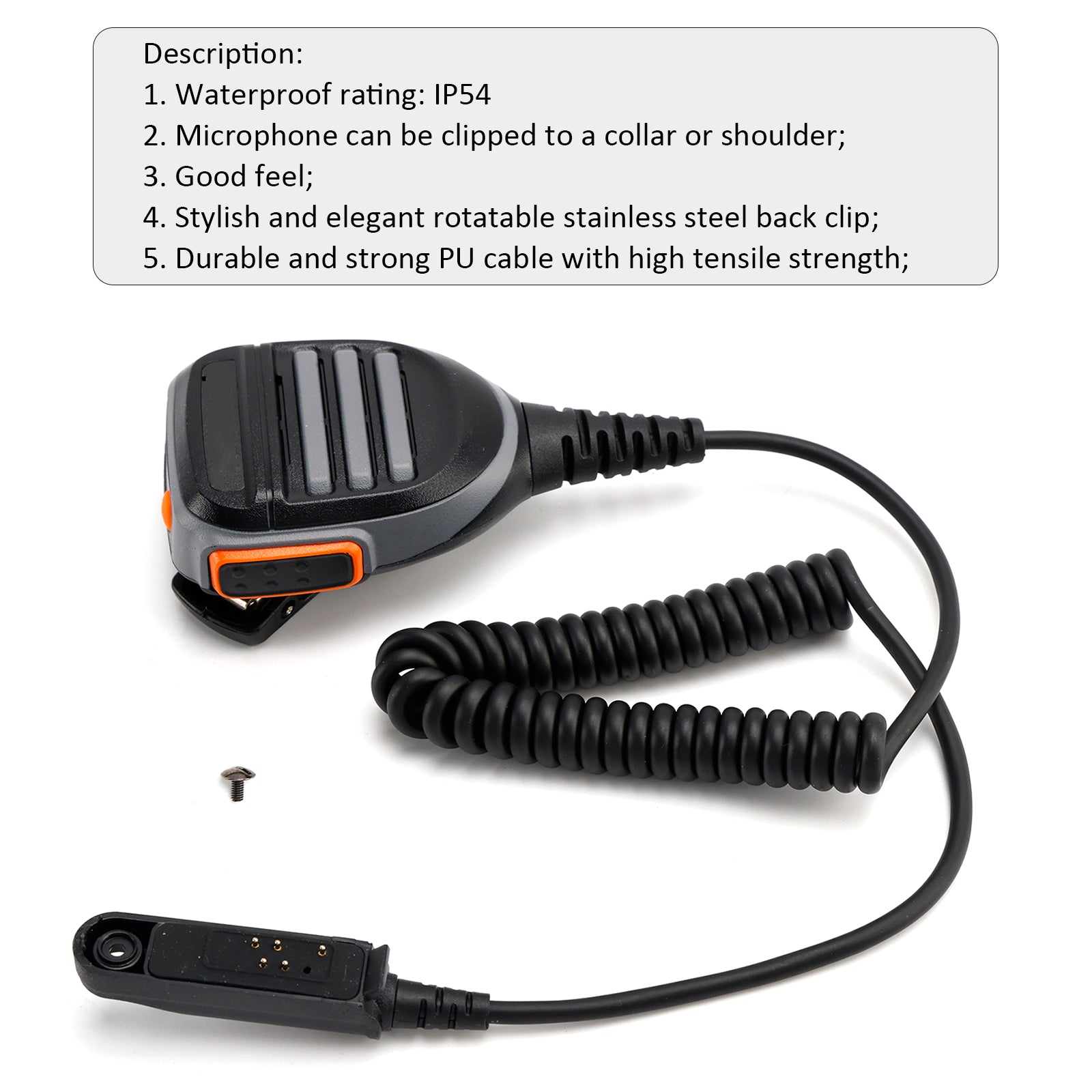 Micrófono de altavoz A58/9R-SM10 para Walkie Talkie A58 BF9700 GT-3WP 9R UV-XR R760