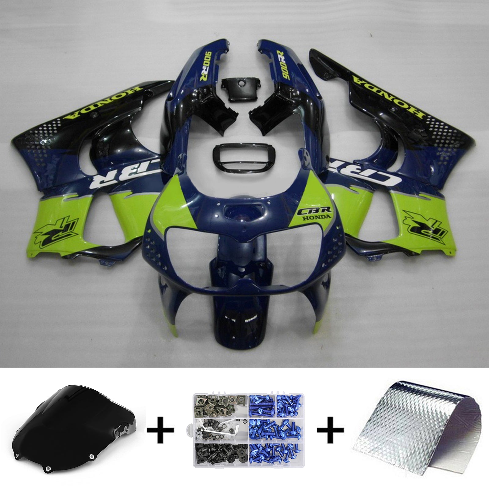 1994-1995 Honda CBR900RR 893 Kit de carenado de inyección de carrocería de plástico Abs