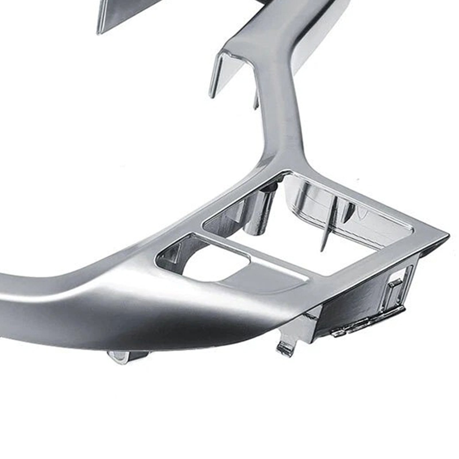 Stuurwielbekleding in zilverchroom voor Mercedes-Benz W204  W207  W212 Klasse C