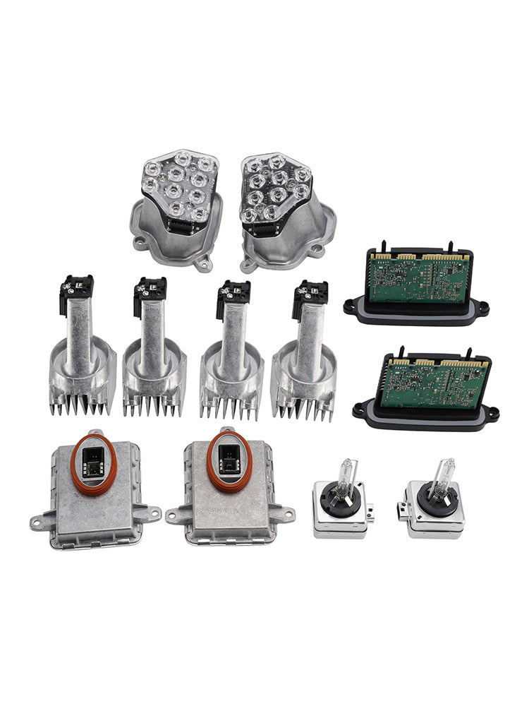 Conjunto de 12 módulos&Fuente de alimentación izquierda y derecha para faros LED AHL para BMW Serie 5 F10 F11 F07