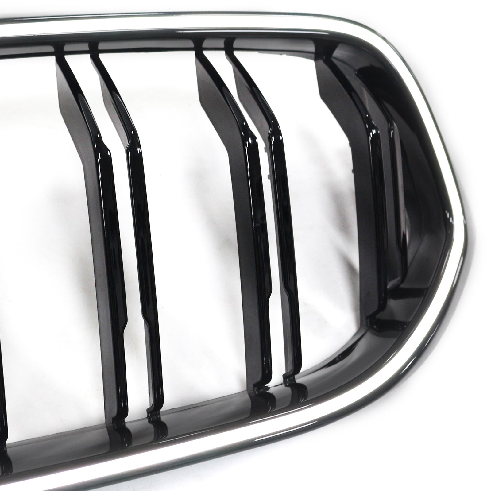 Grille de calandre avant noire à double lamelles pour BMW Série 6 G32 2020-2025