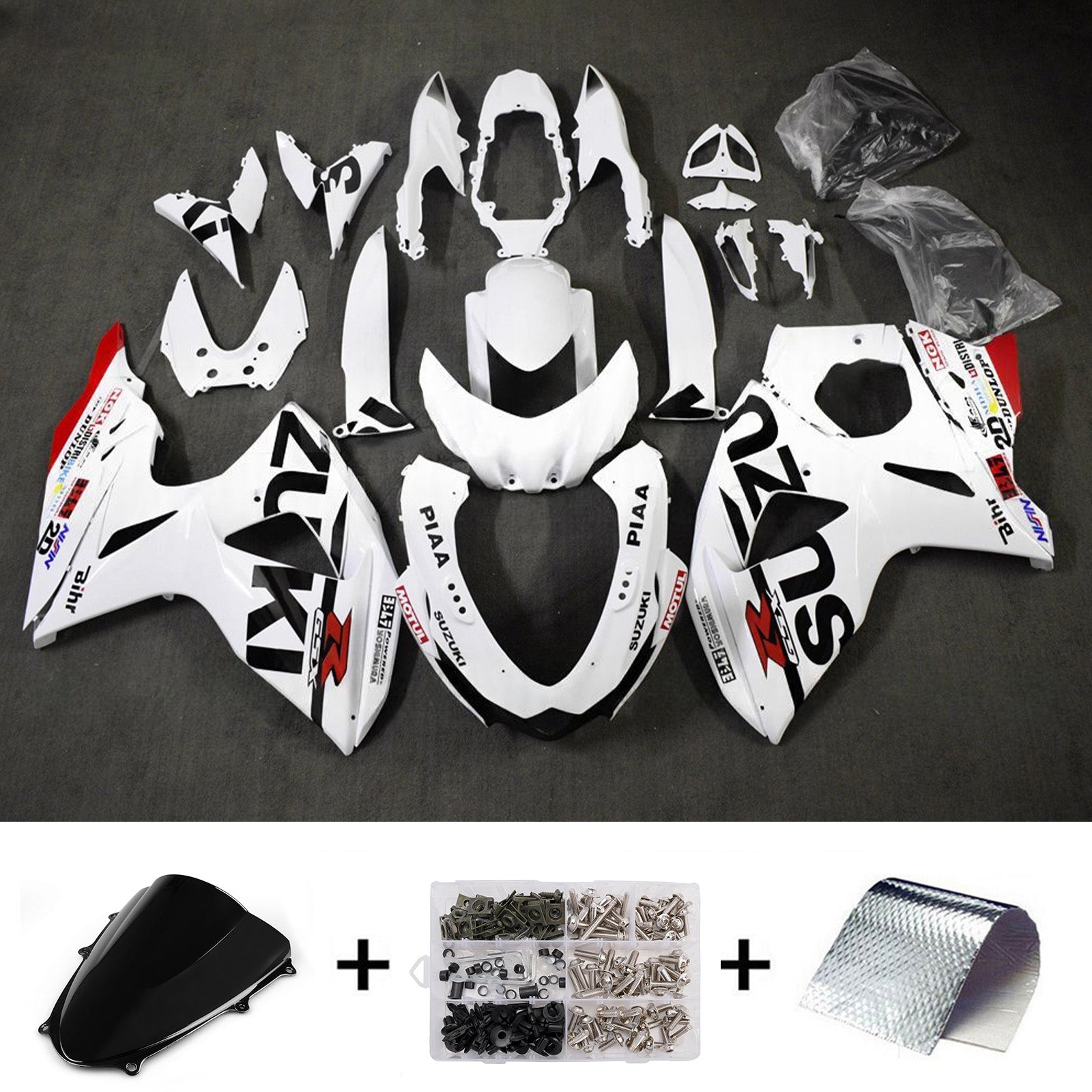 Kit de carénage injecté en plastique ABS pour Suzuki GSXR1000 2009-2016 K9