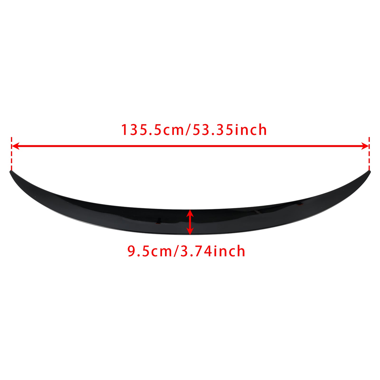 Aileron arrière noir brillant pour BMW X6 X6M F16 F86 2014-2019
