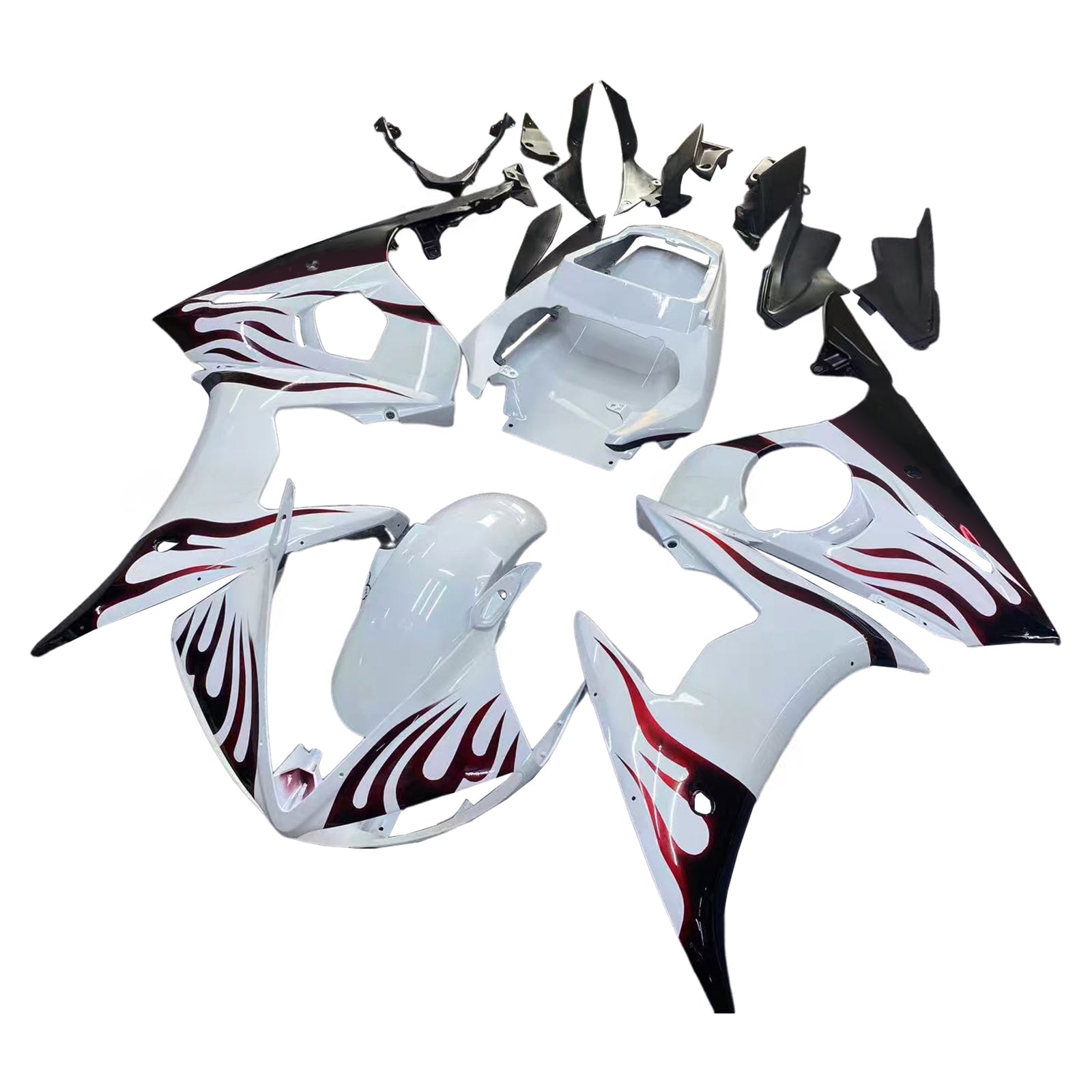 Kit de carénage par injection, carrosserie en plastique ABS, compatible avec Yamaha YZF 600 R6 2005