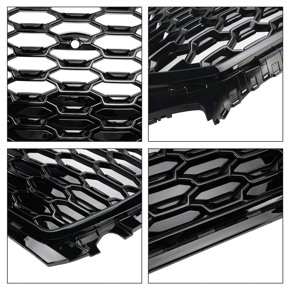 RSQ5 Style Front Honeycomb Mesh Grill Grille Pour Audi Q5 SQ5 2021-2025