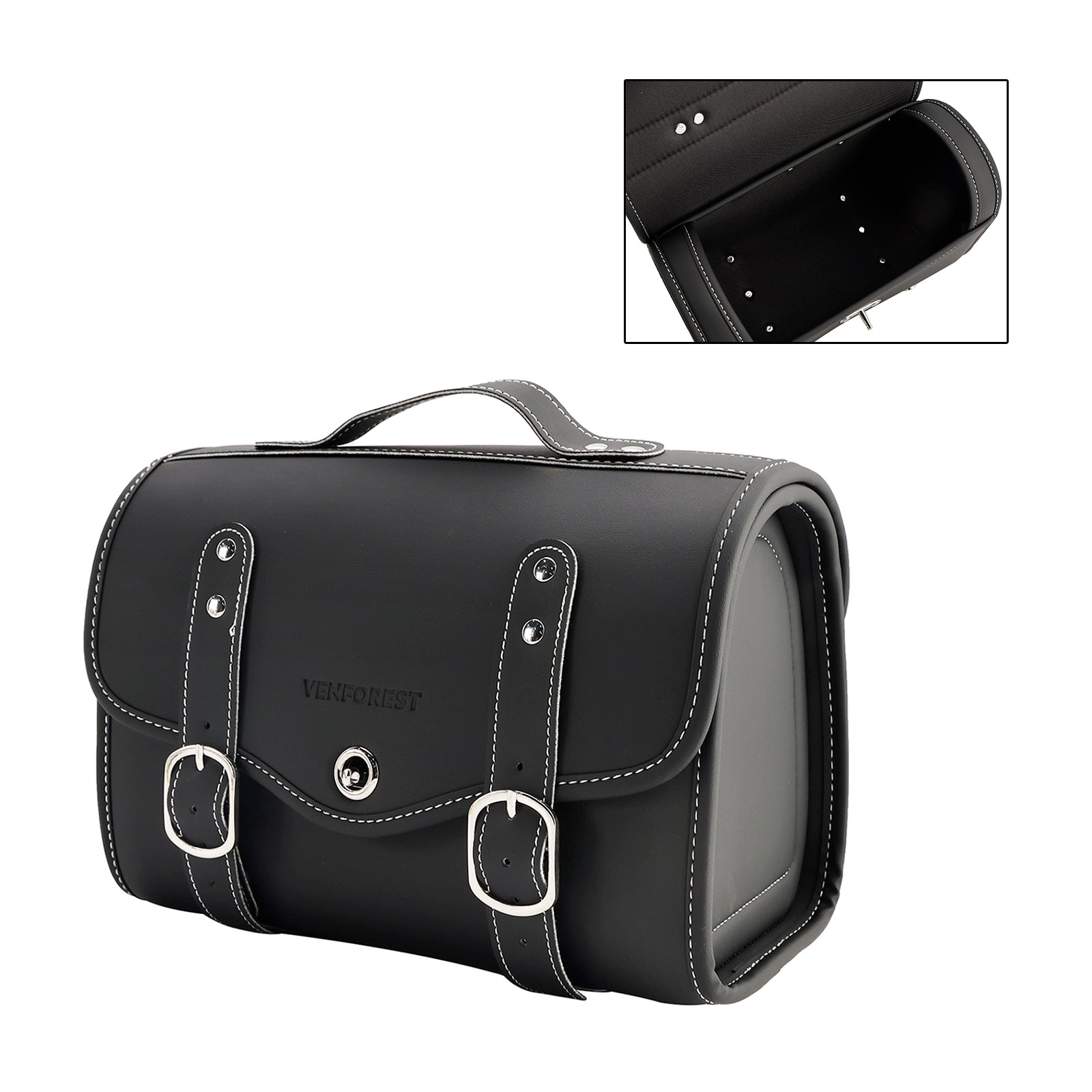 Poliuretanska stranska torba poliuretanska sedlasta vrečka, ki ustreza beli prtljagi za beli skuter motociklov