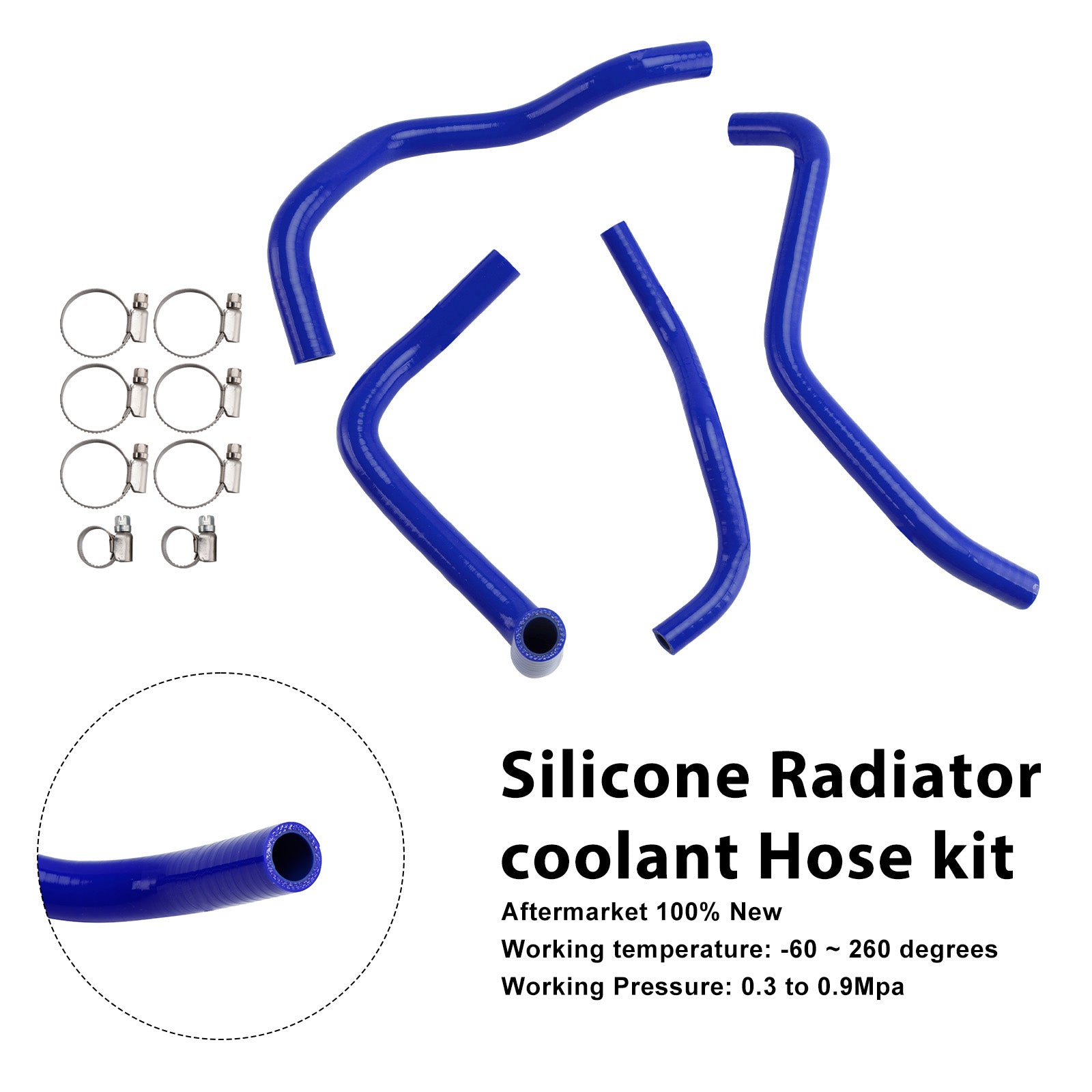 Durite de refroidissement en silicone pour radiateur Honda CB500 Hornet 2024-2025