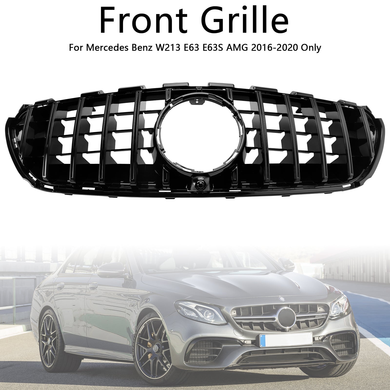Grille de pare-chocs avant uniquement pour Mercedes Benz W213 E63 E63S AMG 2016-2020