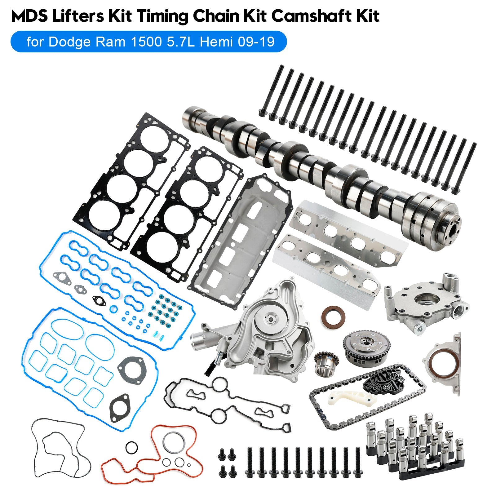 Kit sollevatore MDS Kit catena di distribuzione Kit albero a camme per Dodge Ram 1500 5.7L Hemi 09-19