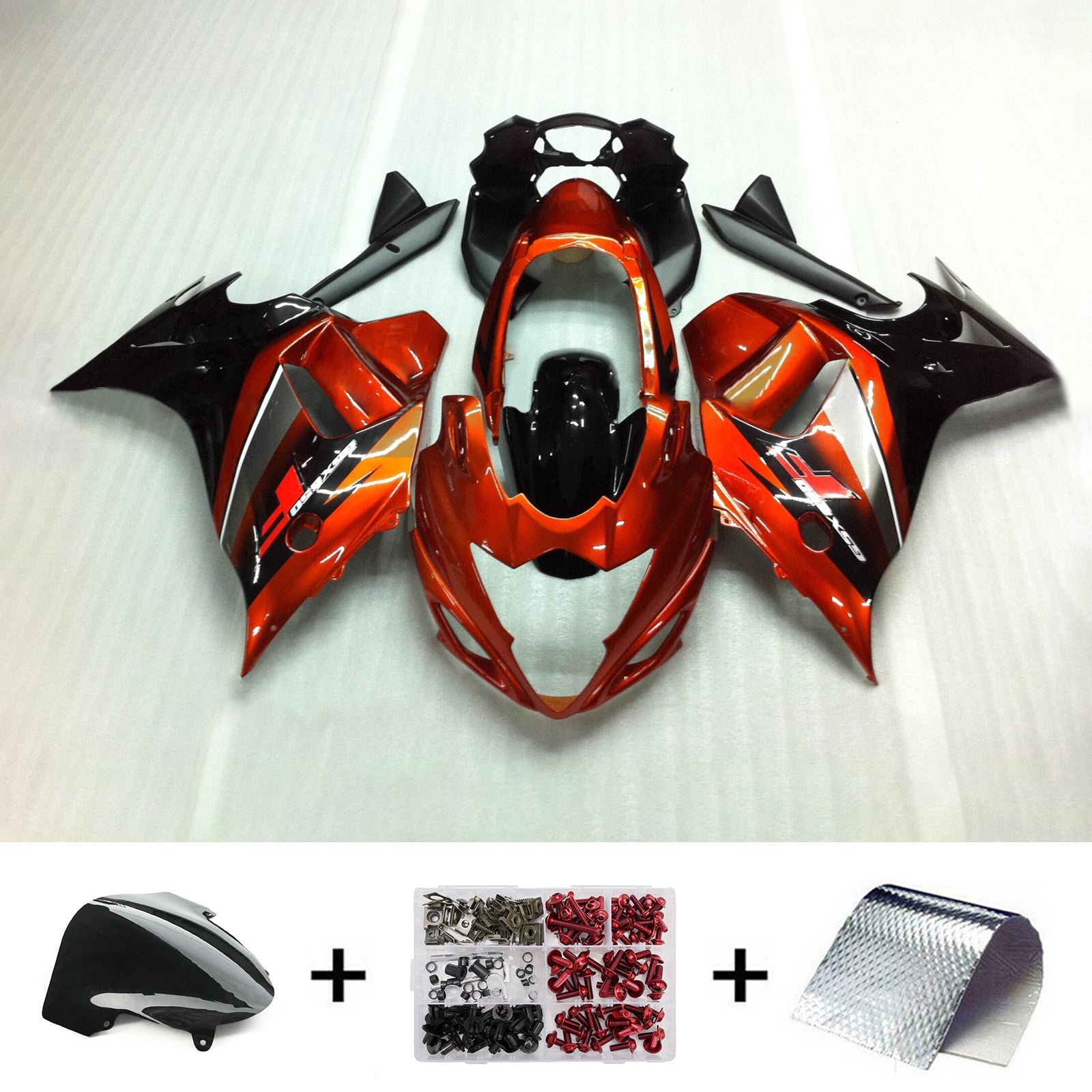 Kit de carénage injecté en plastique ABS pour Suzuki Katana GSX650F 2008-2013